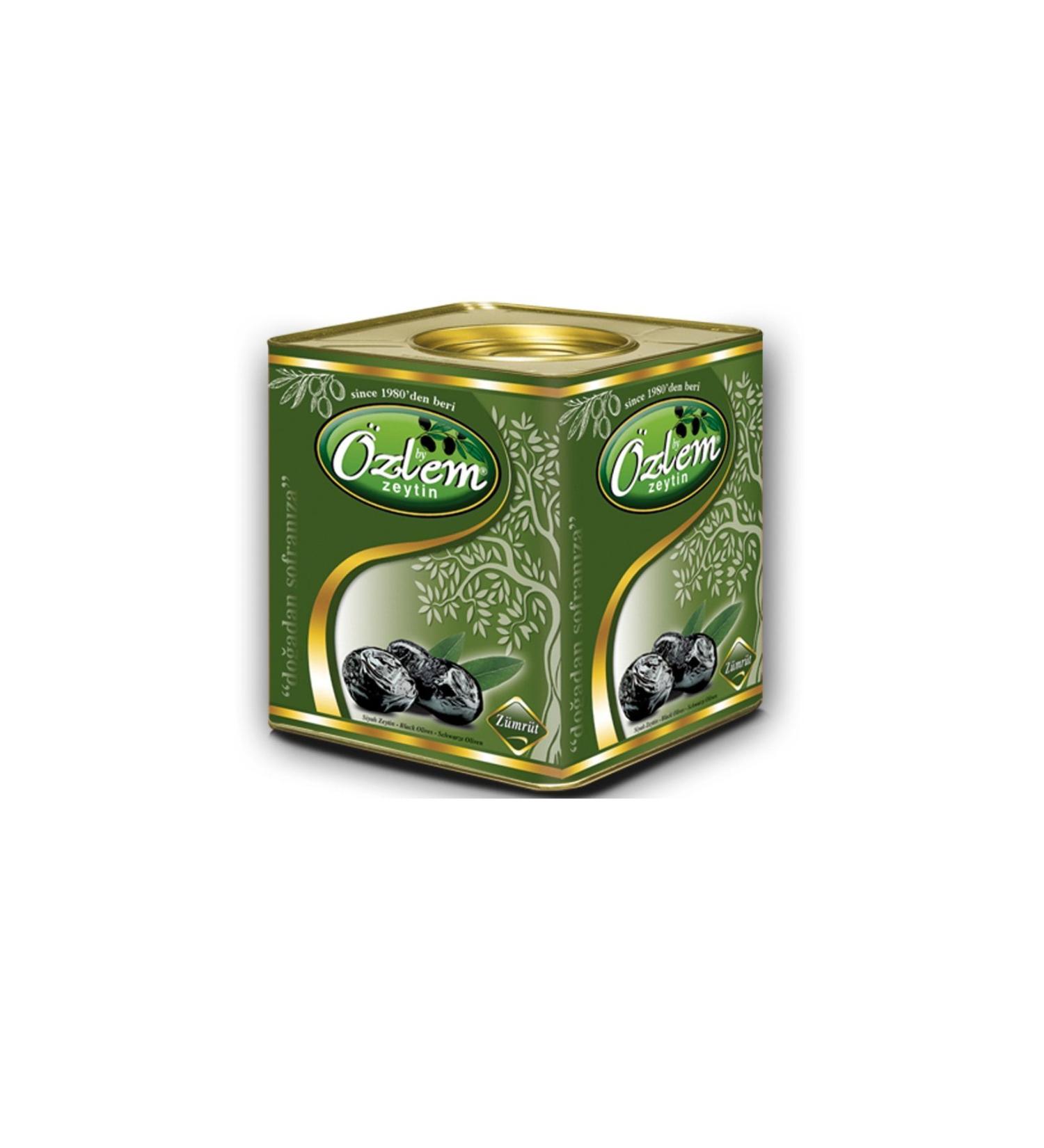 Ozlem Olive Ozlem Zumrut 10 Kg Tin Black Olives (351-380 KLB)