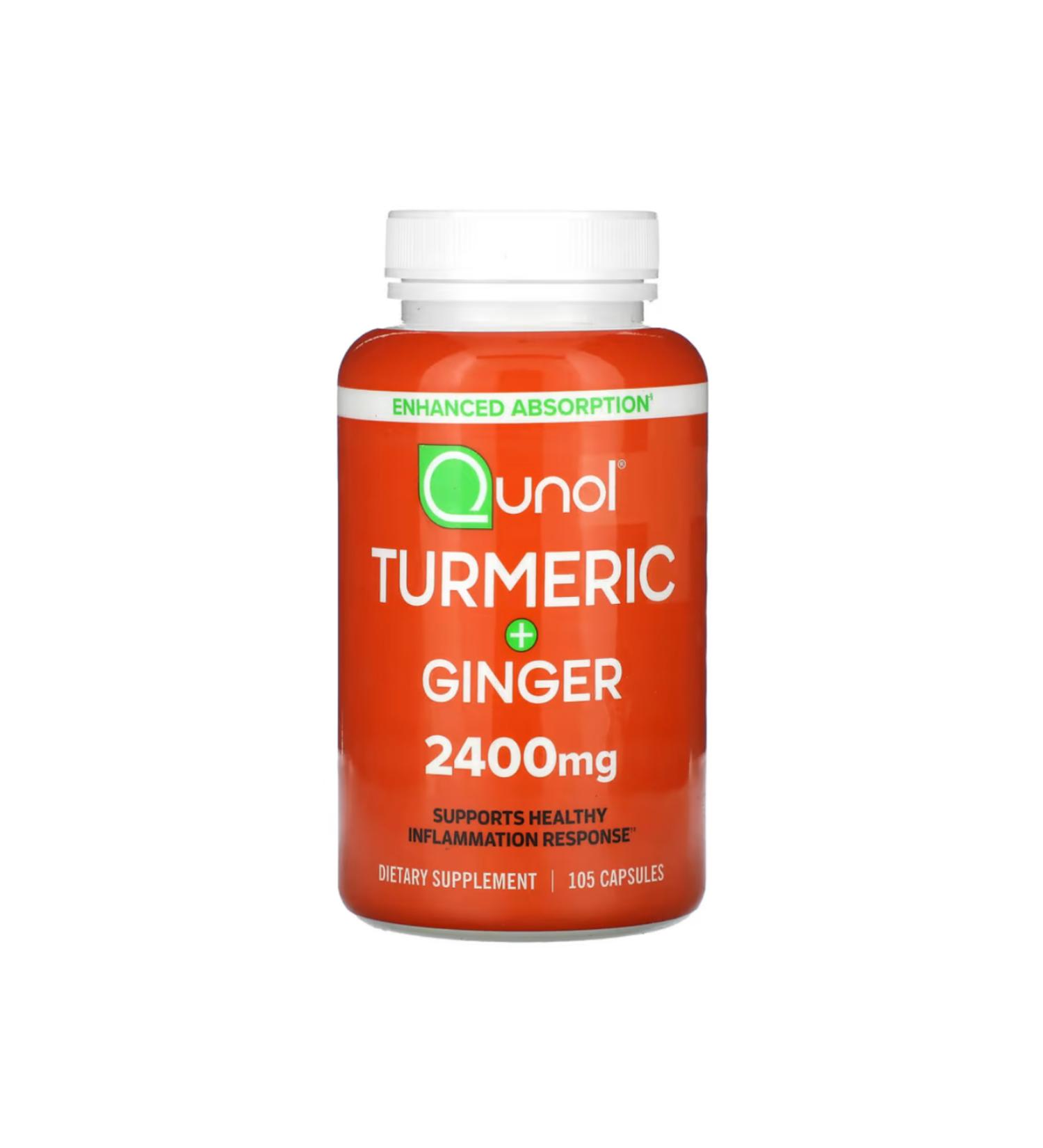 Qunol Turmeric + Ginger 2 400 Mg 105 Capsules