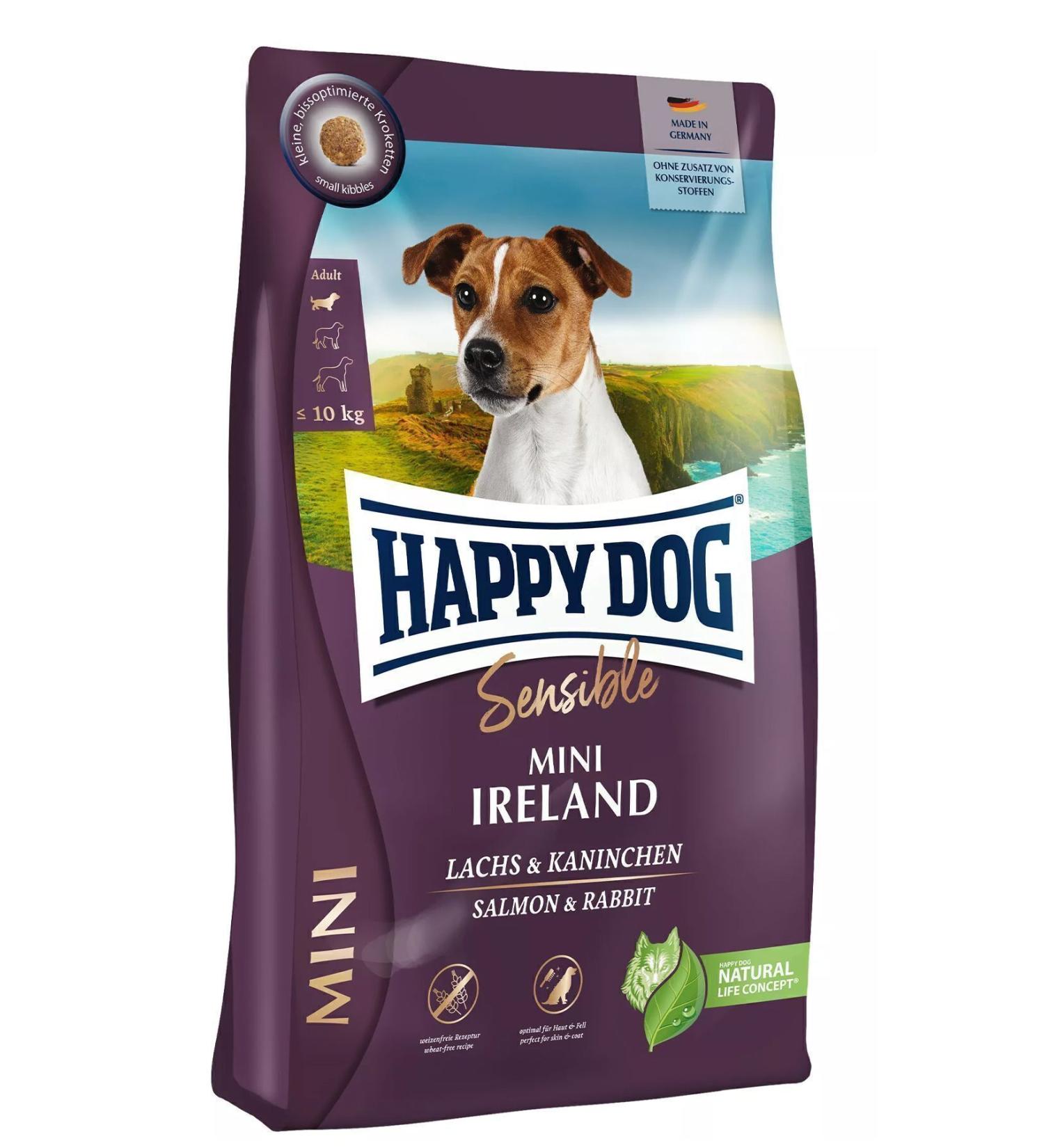 Happy Dog Mini Irish Salmon Sensitive Dog Food 4 Kg - Buy Online on GoSupps.com