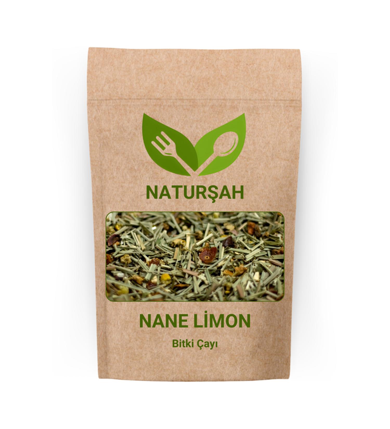 Natur ah Mint Lemon Herbal Tea (Mint Lemon Tea) 500 Gr