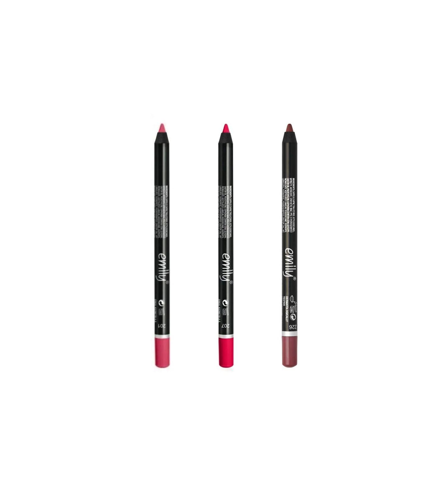 Golden Rose Emily 3 Different Shades Lip Pencil Set-1 - Buy Online on GoSupps.com