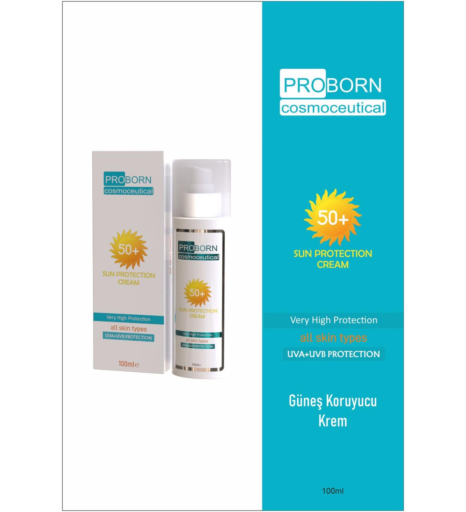 PROBORN SUN PROTECTION CERAM - SUN CREAM UVA+UVB PROTECTION
