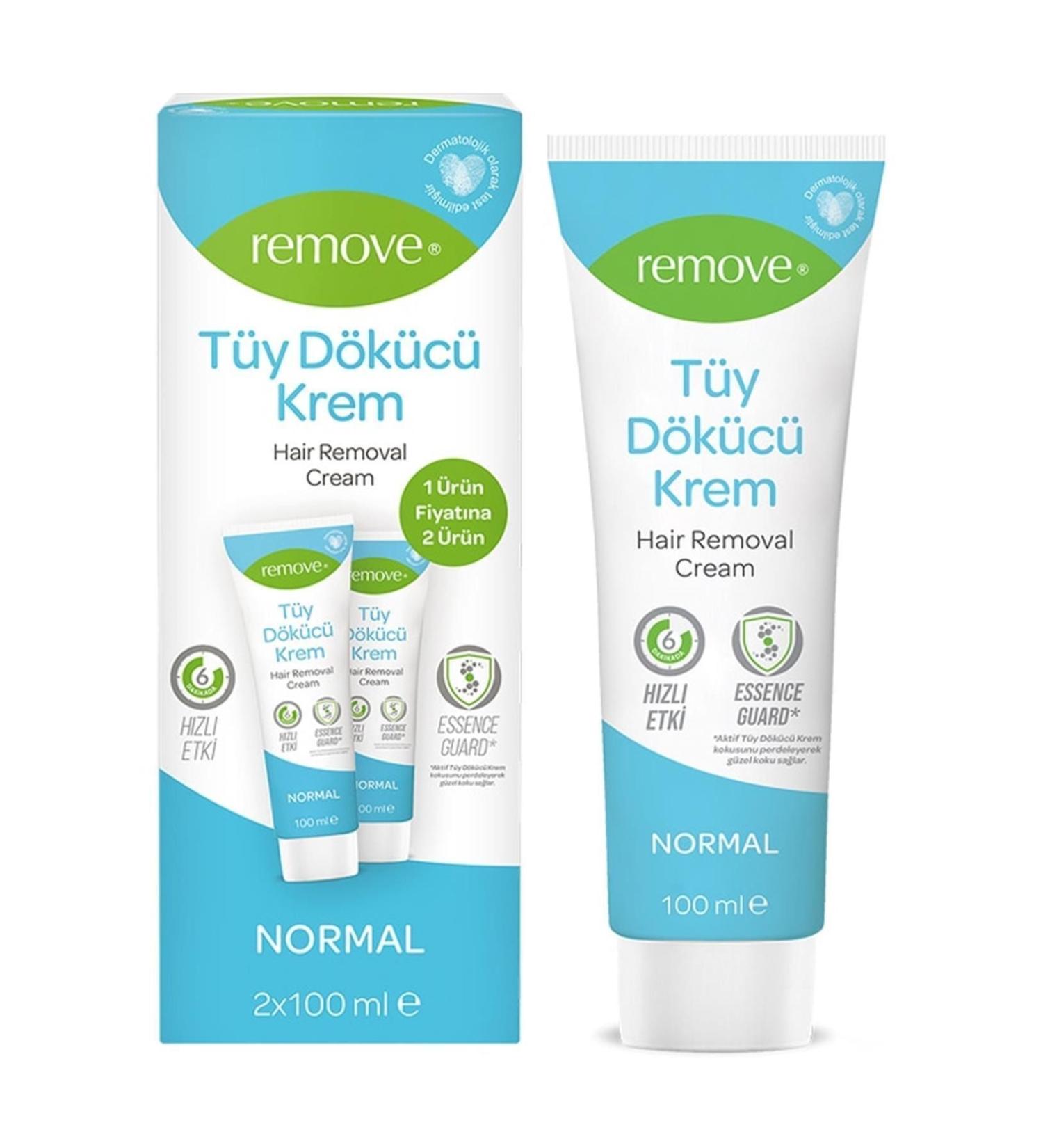 remove Normal Skin Hair Removal Cream 100 ml 2 Pieces