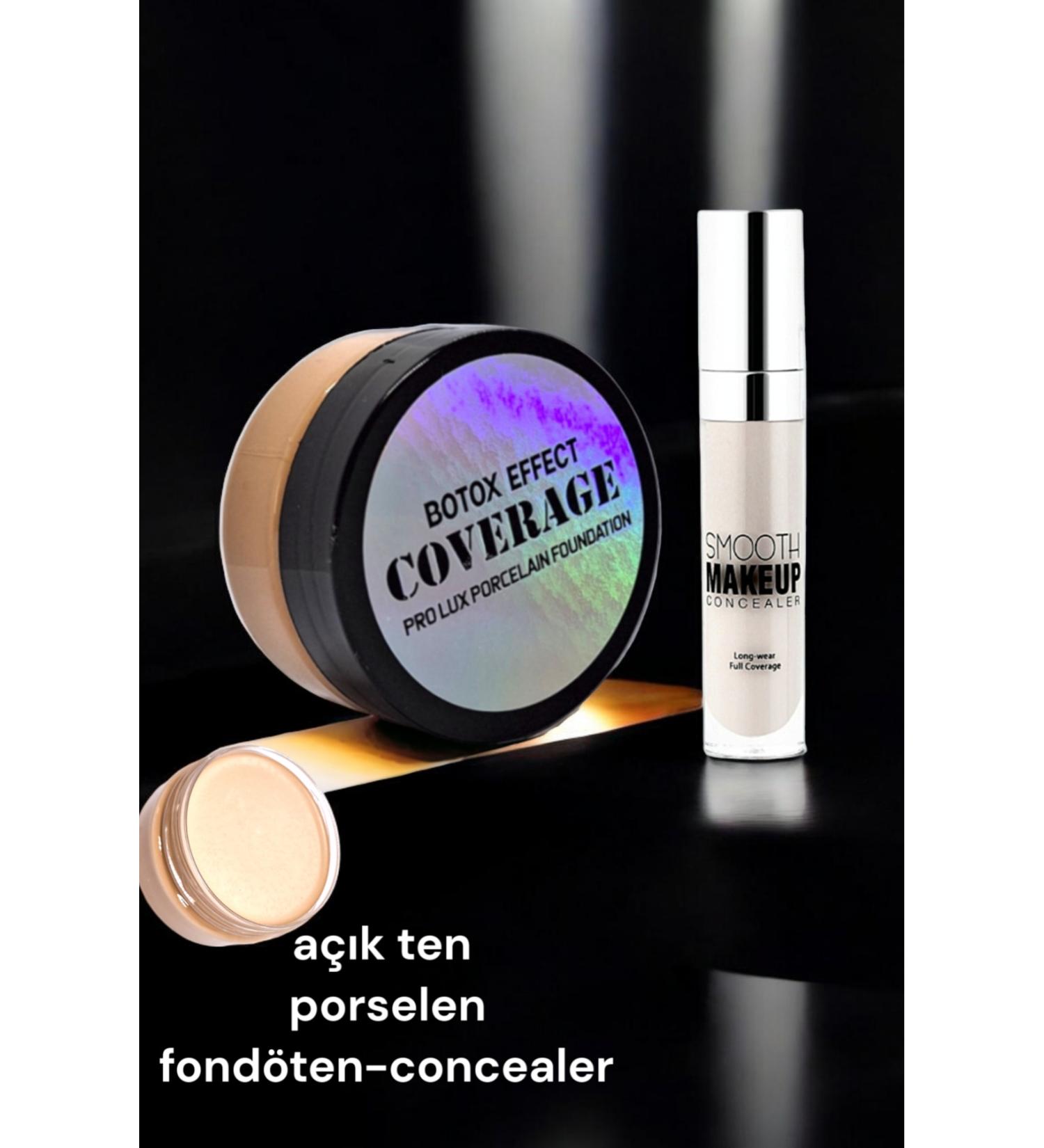 wwbeauty Intensive Concealer Porcelain Foundation & Concealer set - With Sponge and Lip Pencil Gift - Buy Online on GoSupps.com