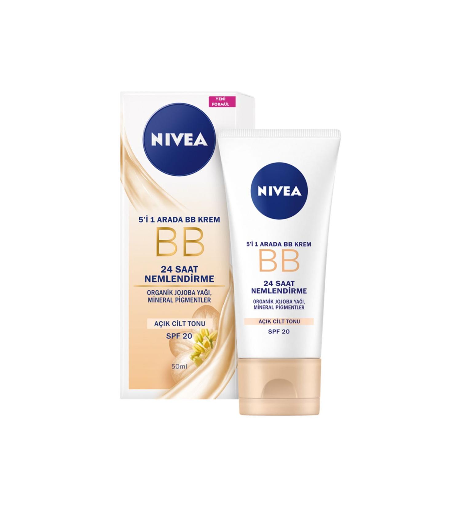NIVEA Essentials BB Cream Radiance Light Tone Day Face Care Cream 50 ml