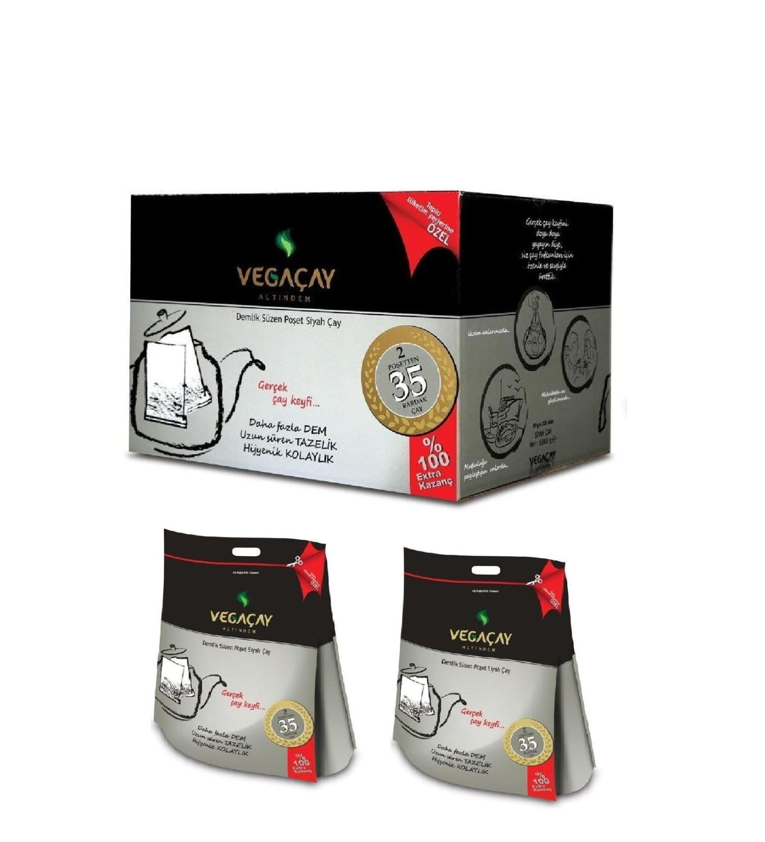 vega ay Vega Alt ndem Teapot Tea Bag 2 Packs of 30gr 200 Total 6kg Tea Bag - Buy Online on GoSupps.com