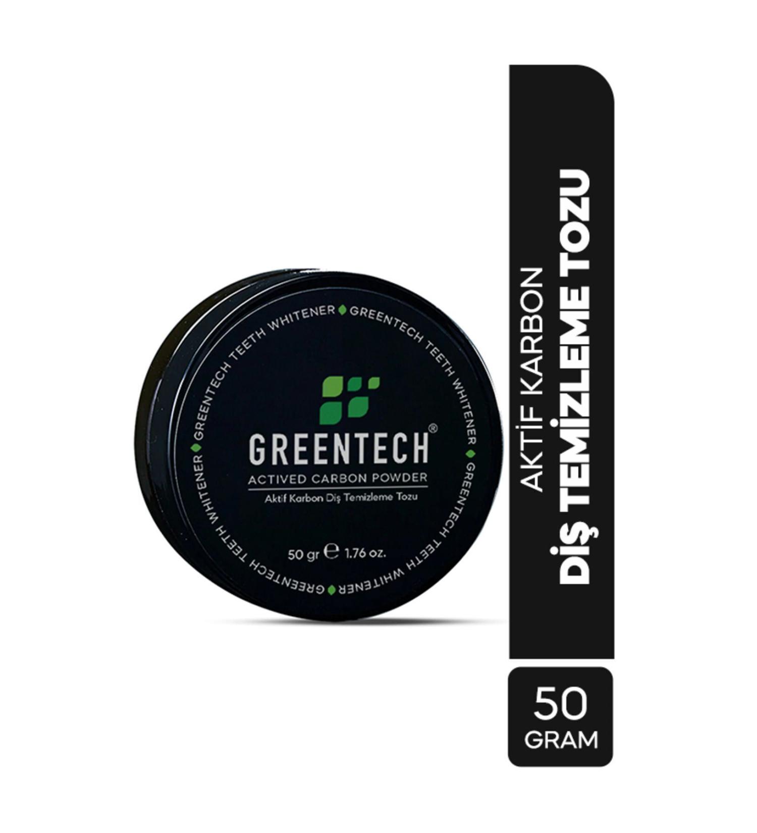 Greentech Active Carbon Teeth Cleaning Powder 50 gr - Buy Online on GoSupps.com