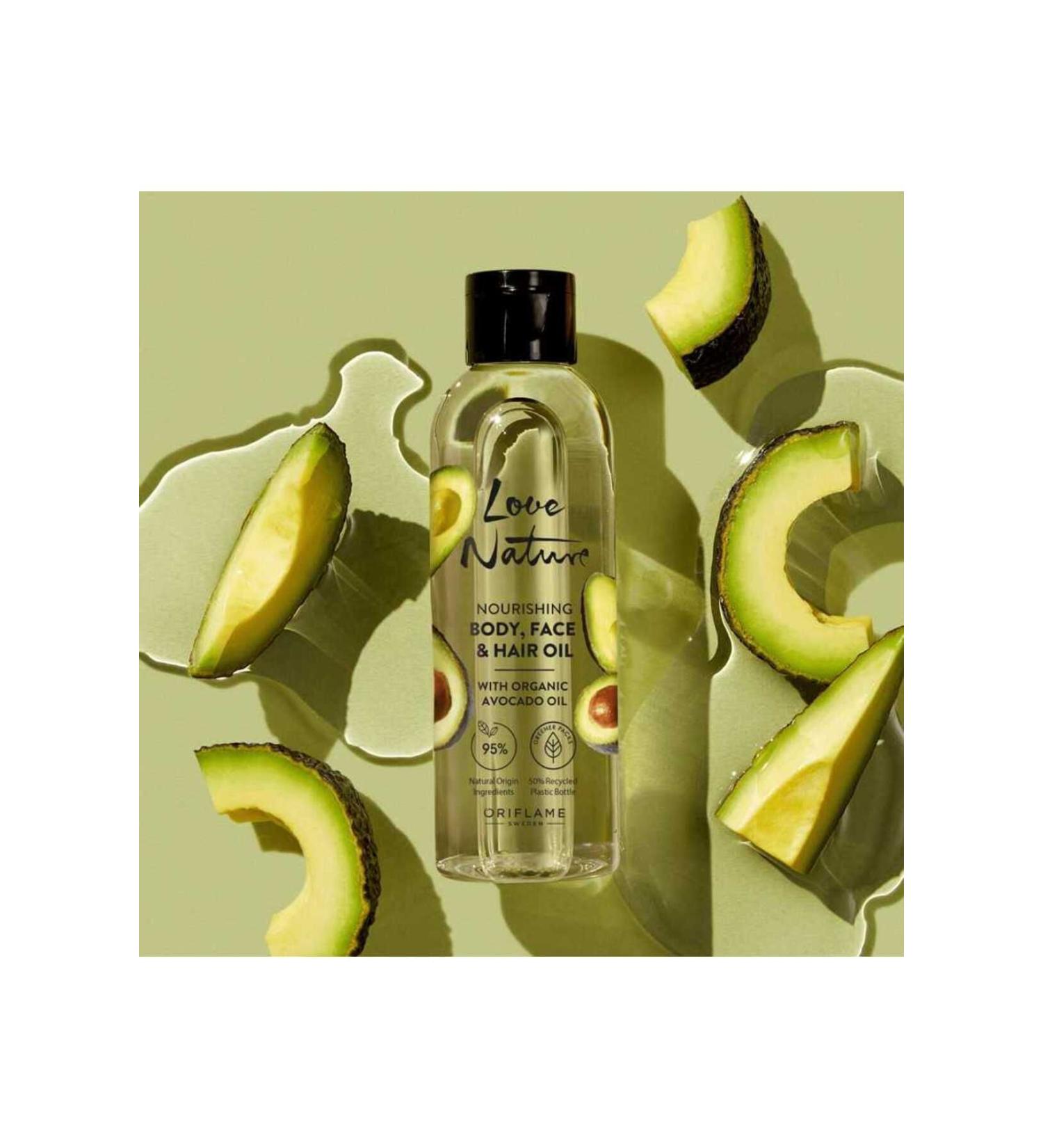 Oriflame Love Nature Nourishing Body Face and Hair Oil with Organic Avocado Oil - Buy Online on GoSupps.com