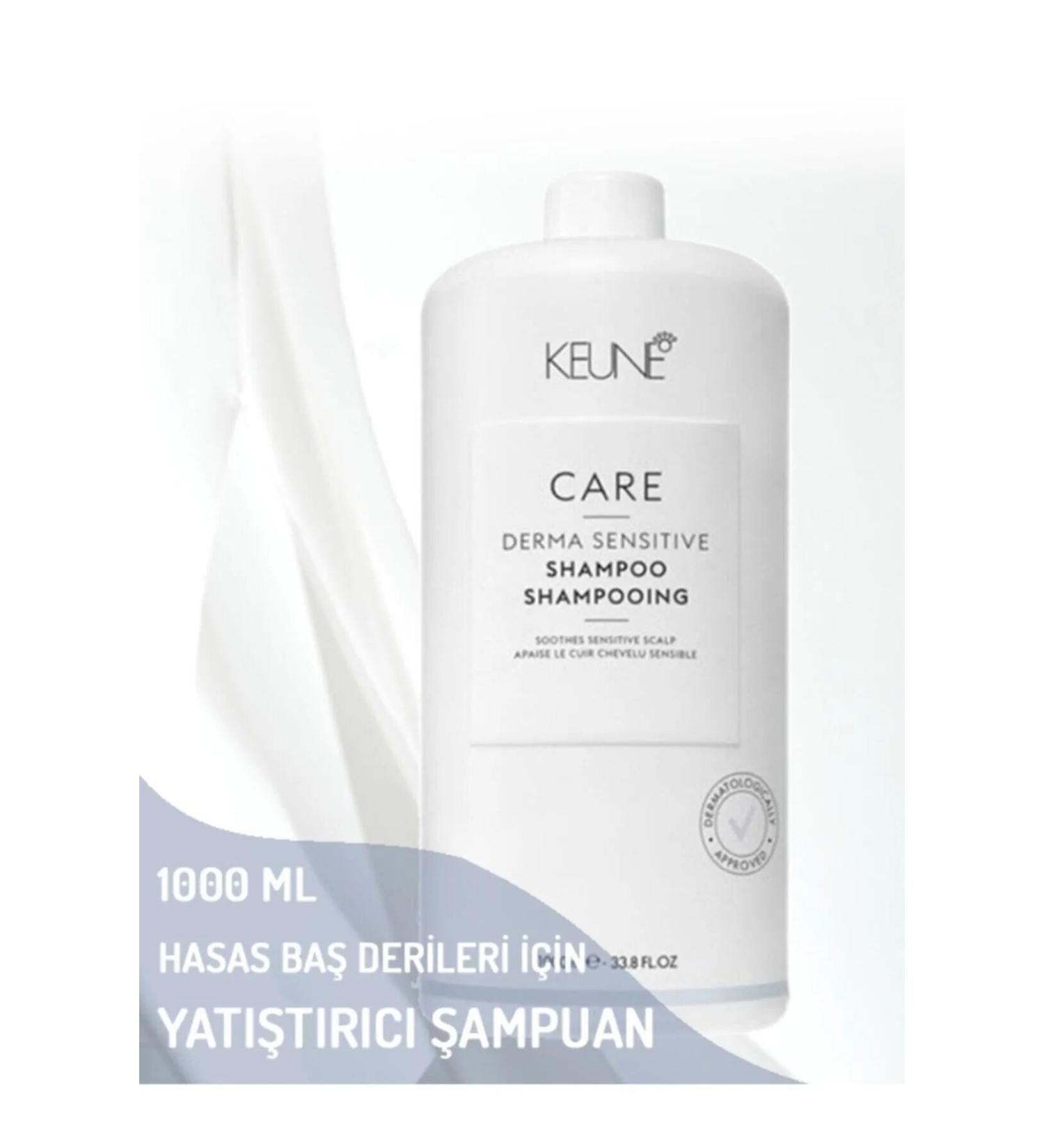 Keune Derma Sensitive-Sulfate-Free Sensitive Scalp Soothing Alcohol-Free Shampoo 1000 Ml- CYT545487546412