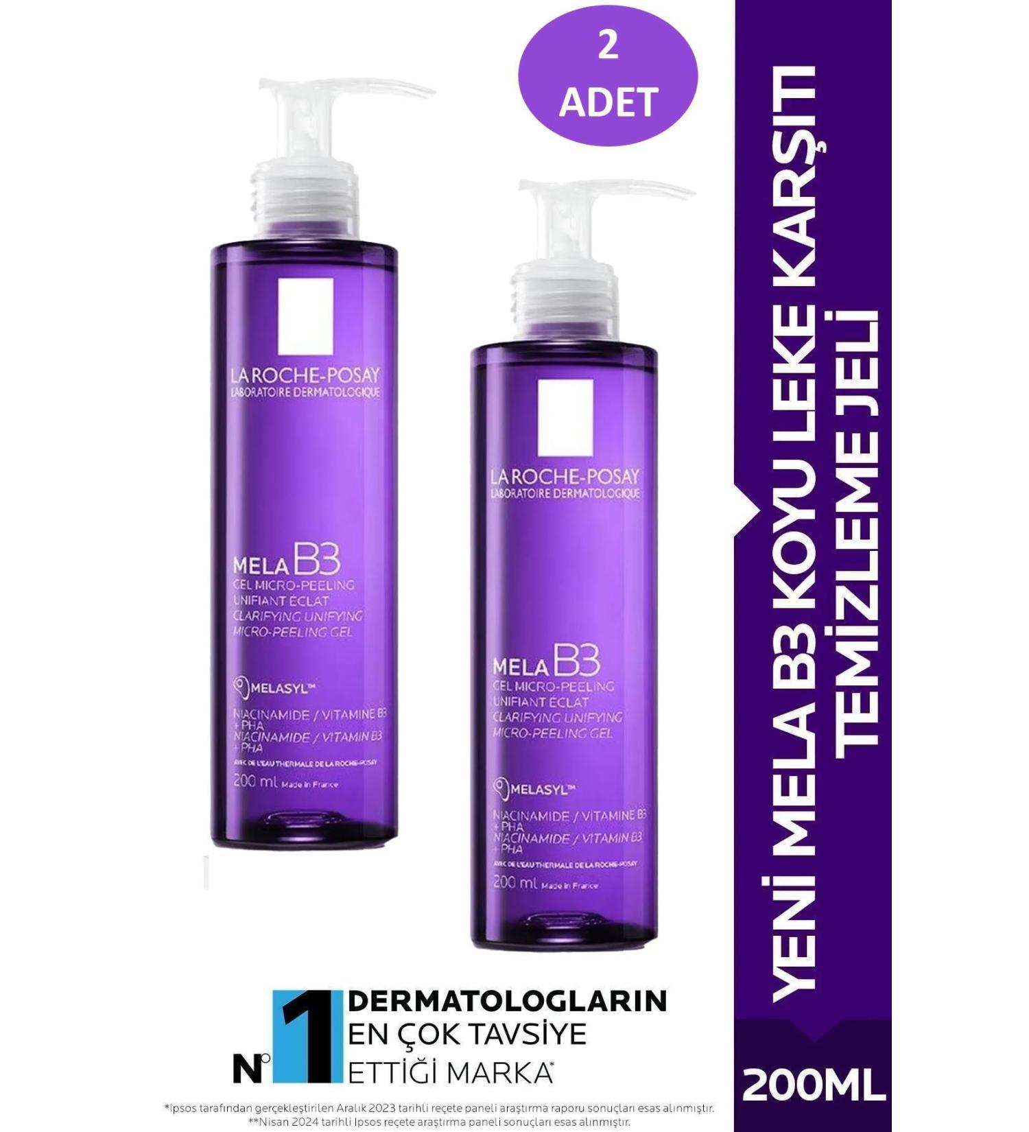 La Roche Posay Mela B3 Dark Spot Cleansing Gel 200 ml X 2 PCS - Buy Online on GoSupps.com