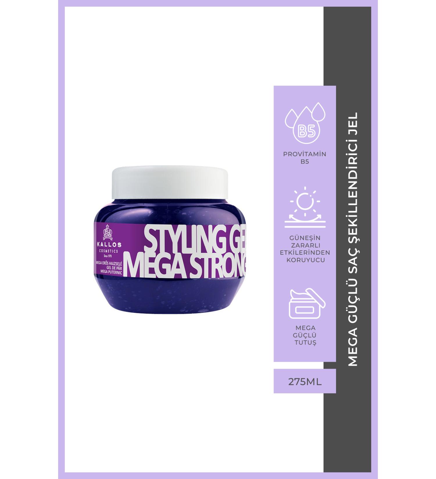 Kallos Cosmetics Kallos Mega Strong Hair Styling Gel 275 ML
