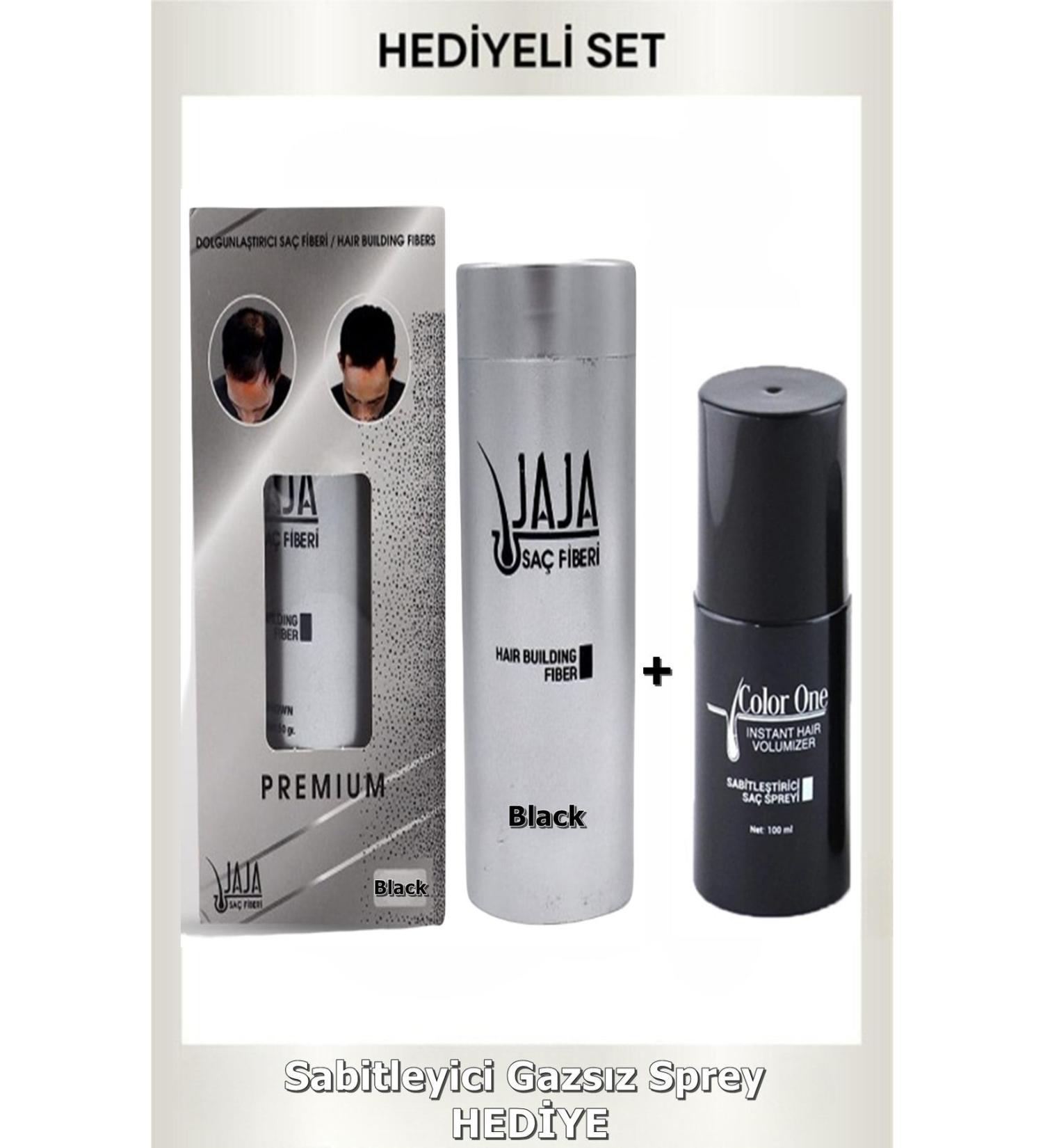 Jaja Original New Hair Powder Topik Black Thin Hair Volumizer Black 50gr Spray Gift Toppik - Buy Online on GoSupps.com
