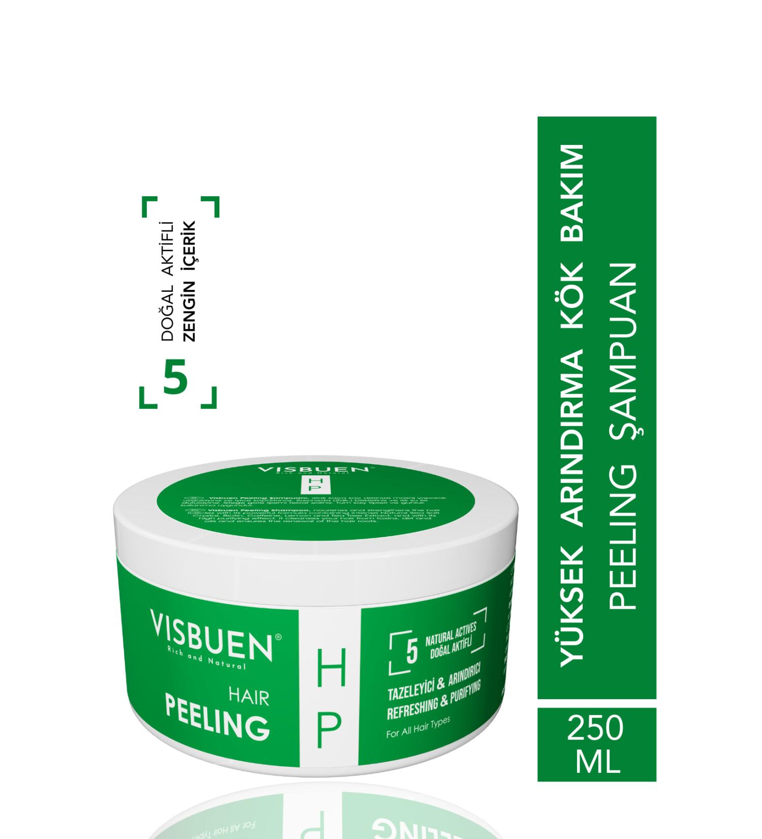 Visbuen Hair Peeling High Purifying Root Nourishing and Skin Renewing Anti-Hair Loss Peeling Shampoo - Buy Online on GoSupps.com