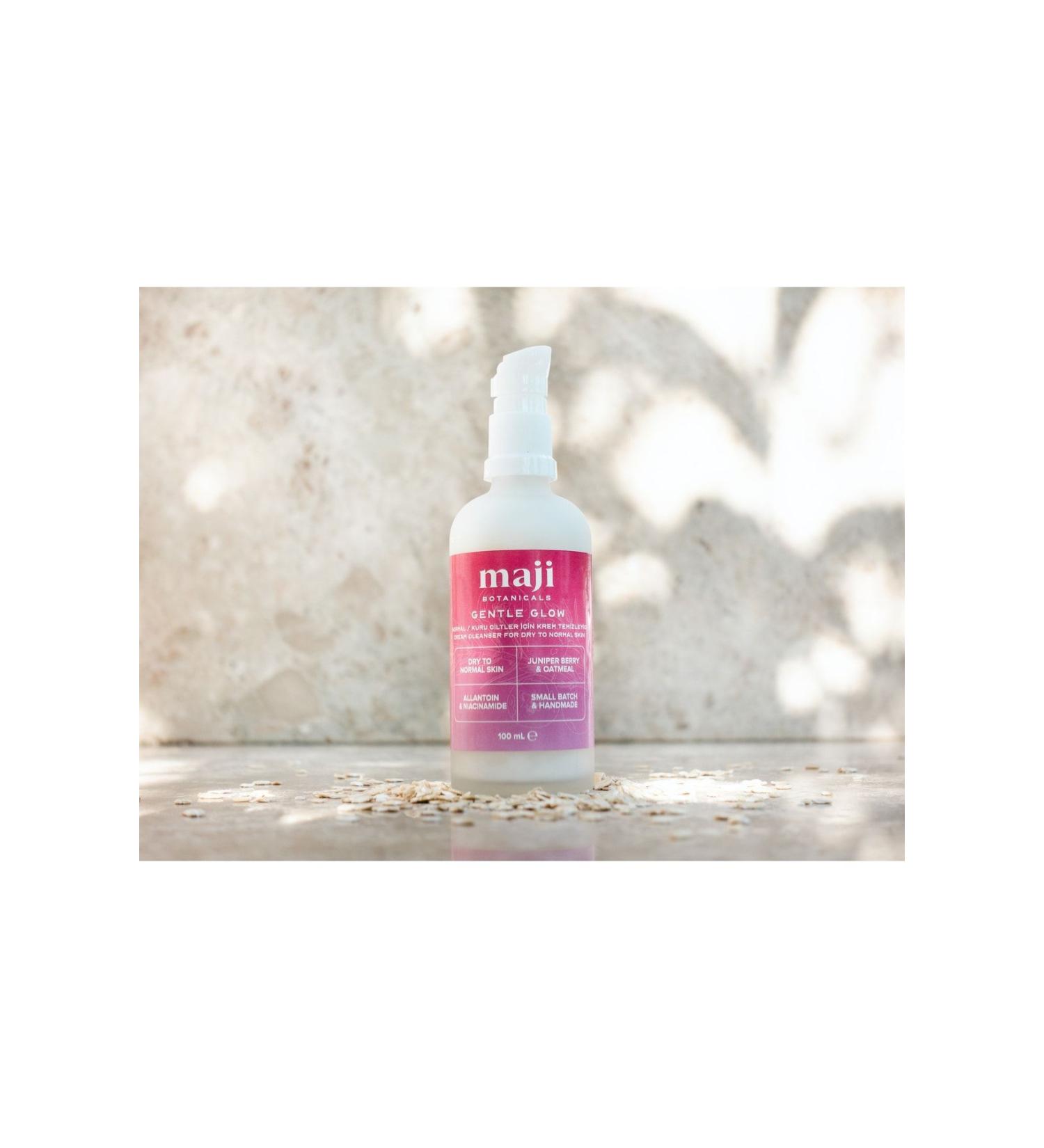 Maji Botanicals Gentle Glow Cream Cleanser Two-Phase Skin & Makeup Remover Cream for Dry/Sensitive Skin