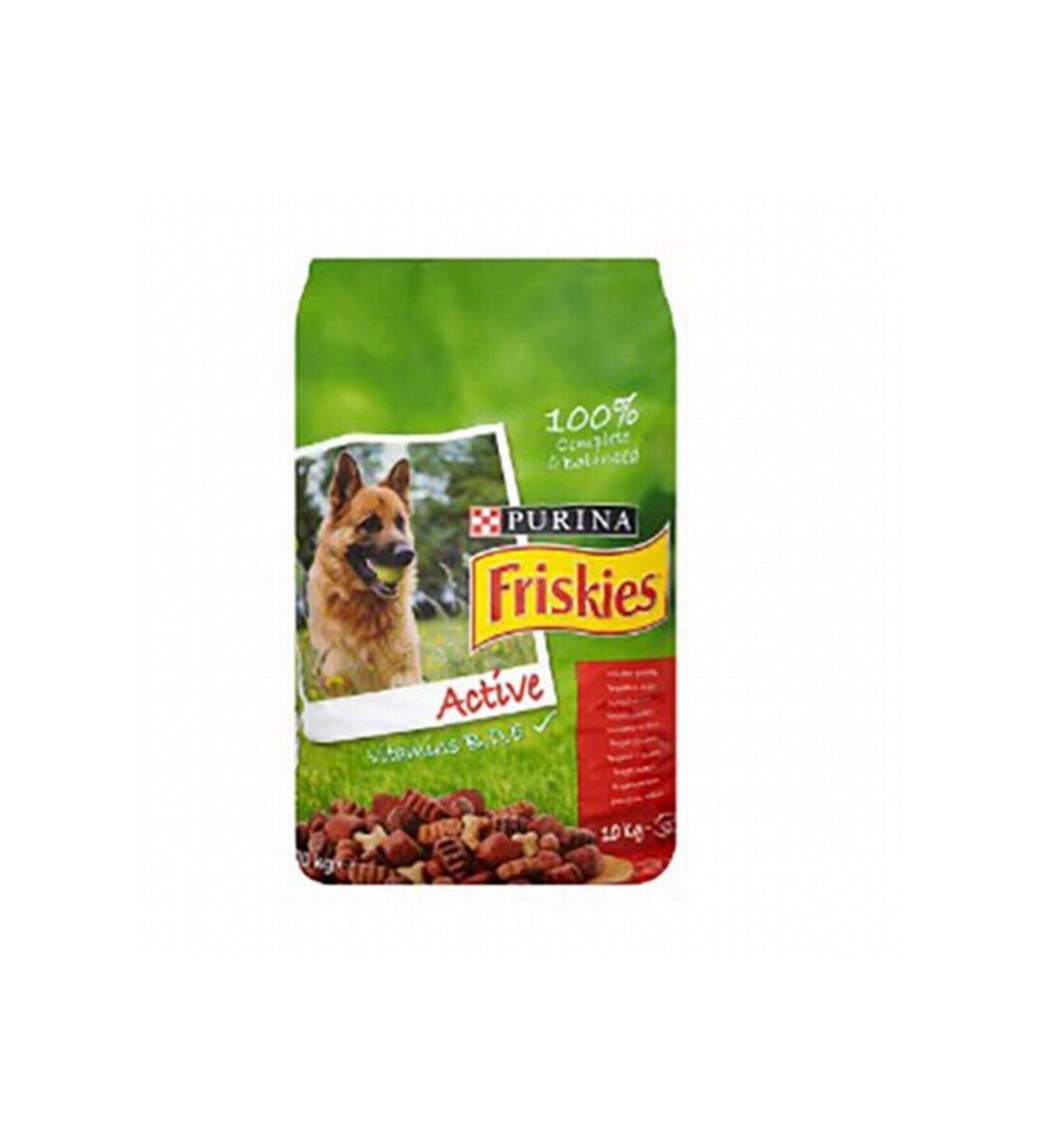 Friskies Purina Active Duo Meaty Adult Dog Dry Food 10 Kg (NEW PACKAGING)