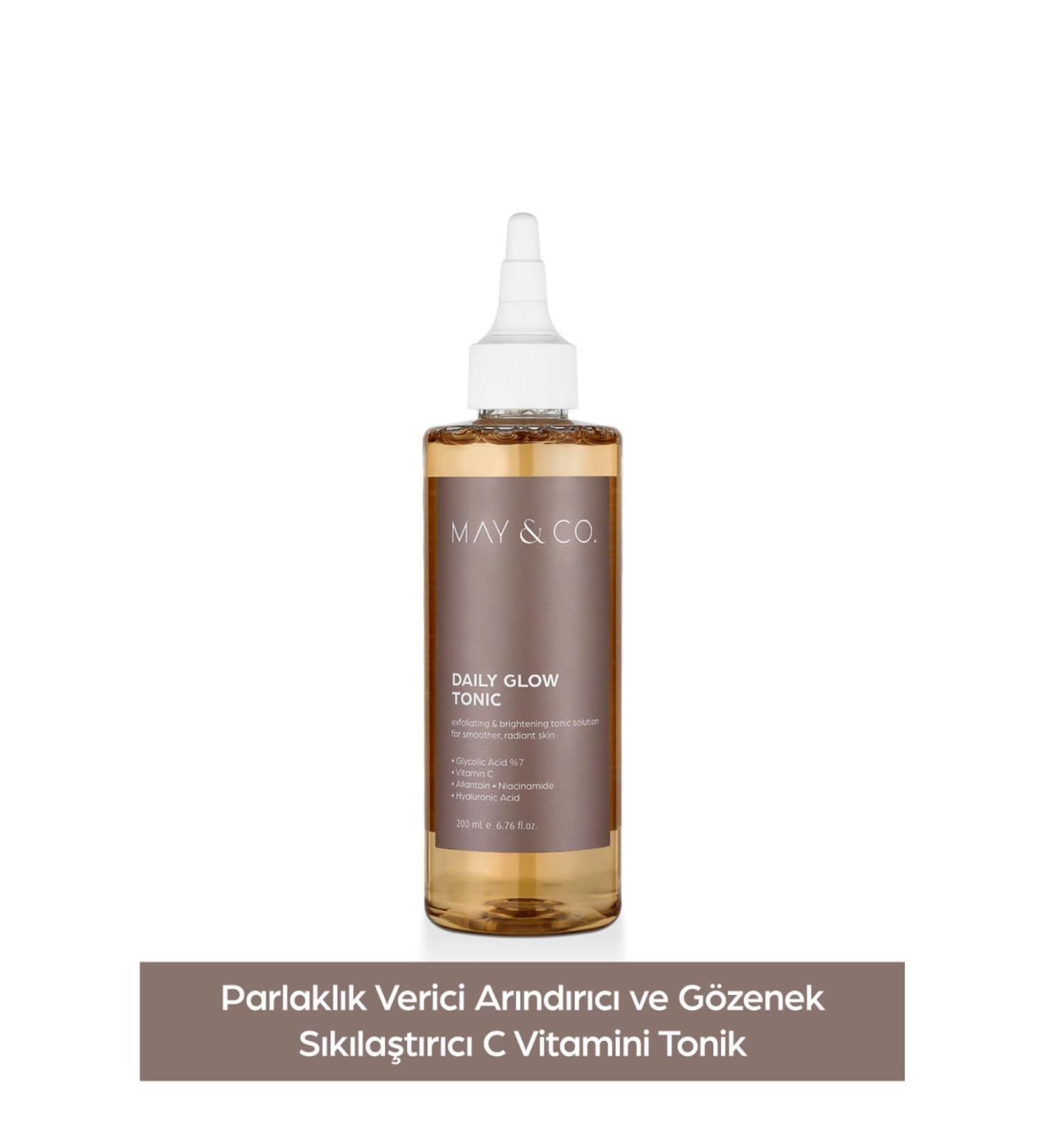 MAY&CO. Pore Tightening and Brightening Tonic (VITAMIN C & GLYCOLIC ACID) 200ml