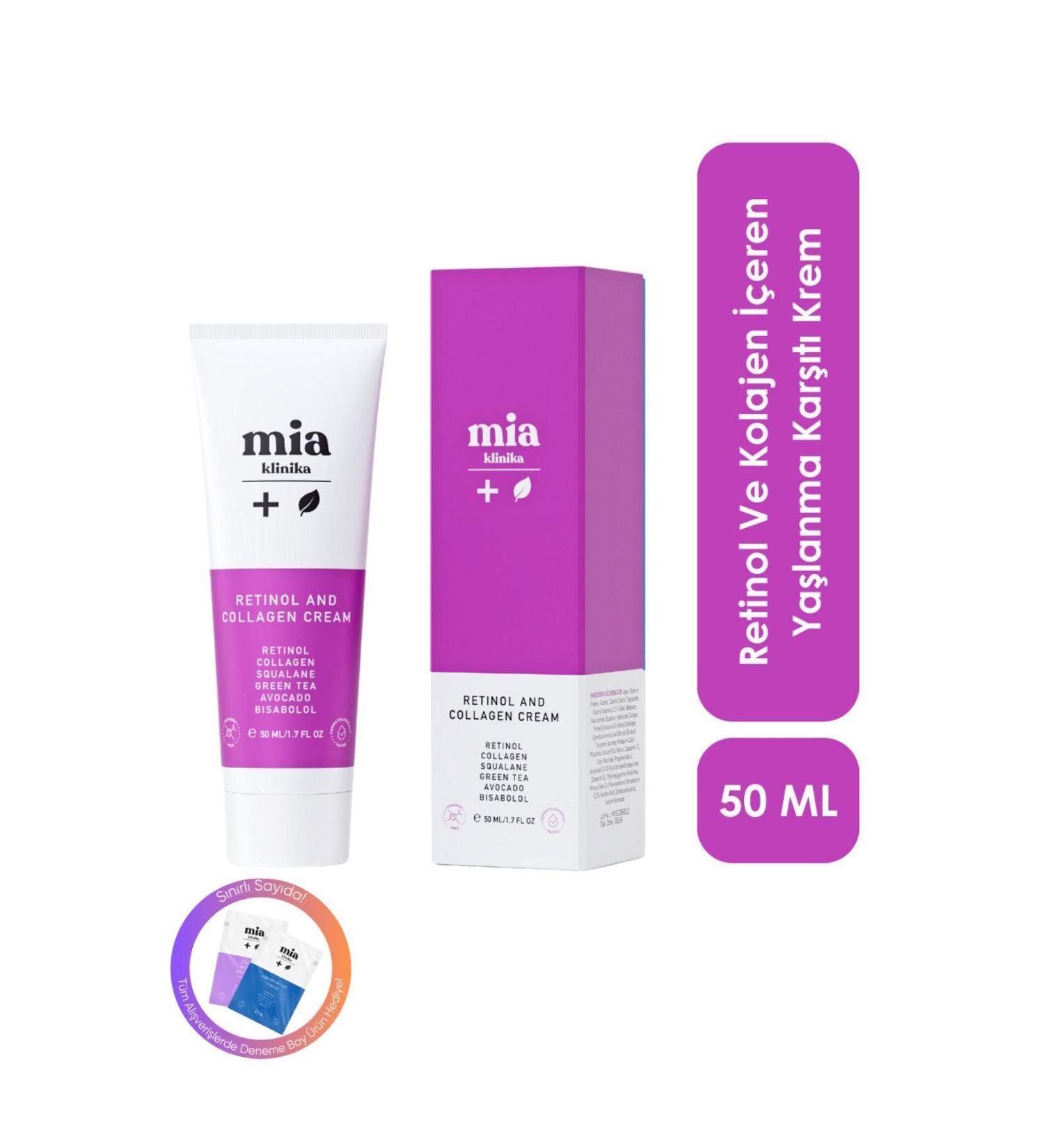 mia clinica retinol and collagen anti-aging cream - Buy Online on GoSupps.com
