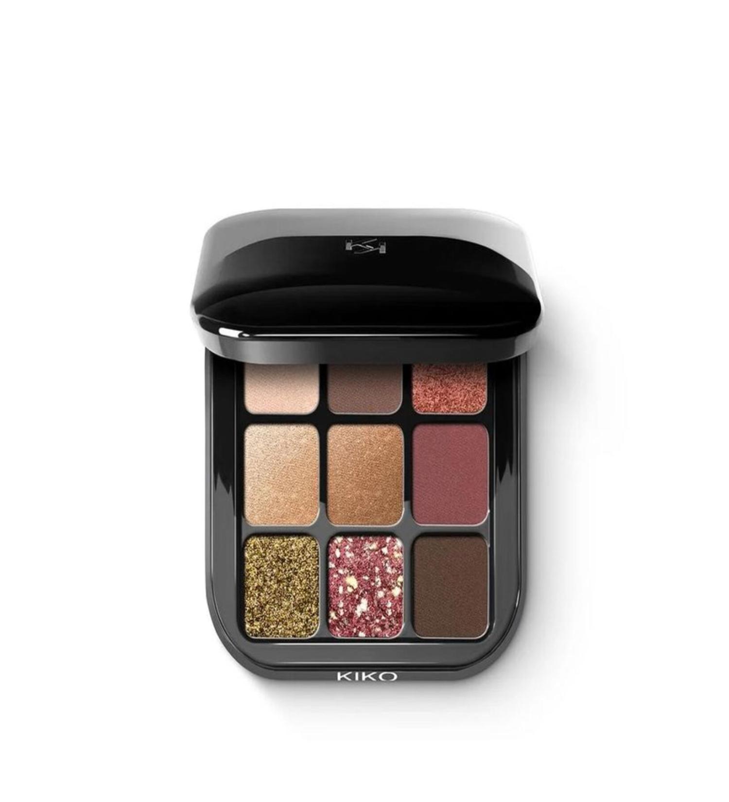 kiko milano NEW GLAMOUR MULTI FINISH EYESHADOW PALETTE 03 Burgundy Notes - Eyeshadow Palette