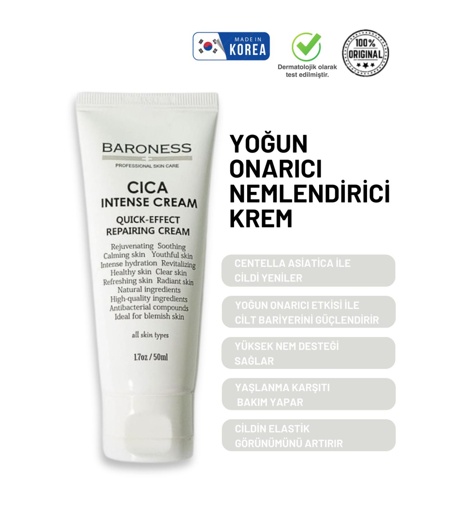 Baroness Korean Cica Repair Cream Barrier Repair Anti-Acne Moisturizing Cream
