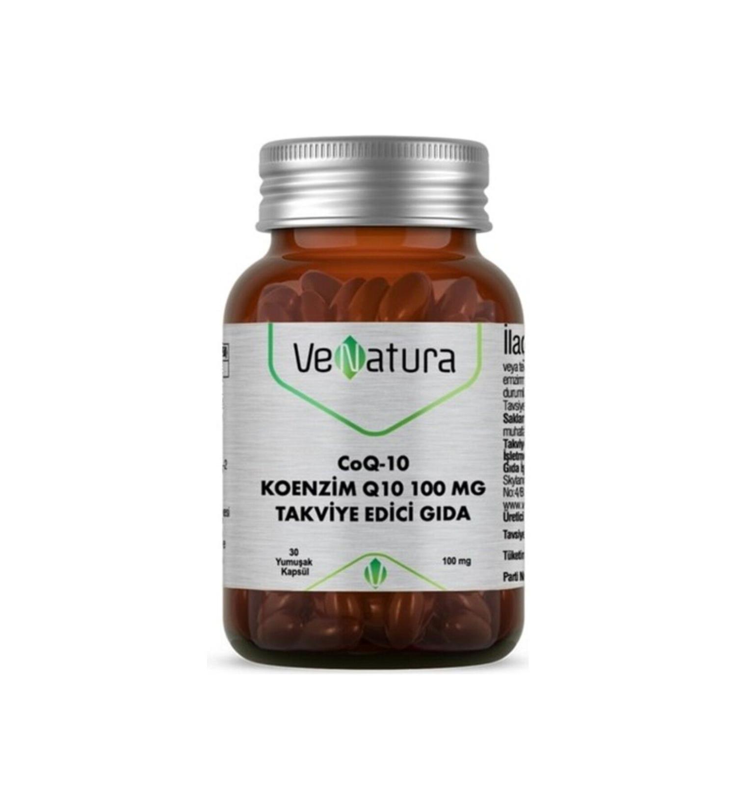 Venatura Coenzyme Q10 100 Mg 30 Softgels