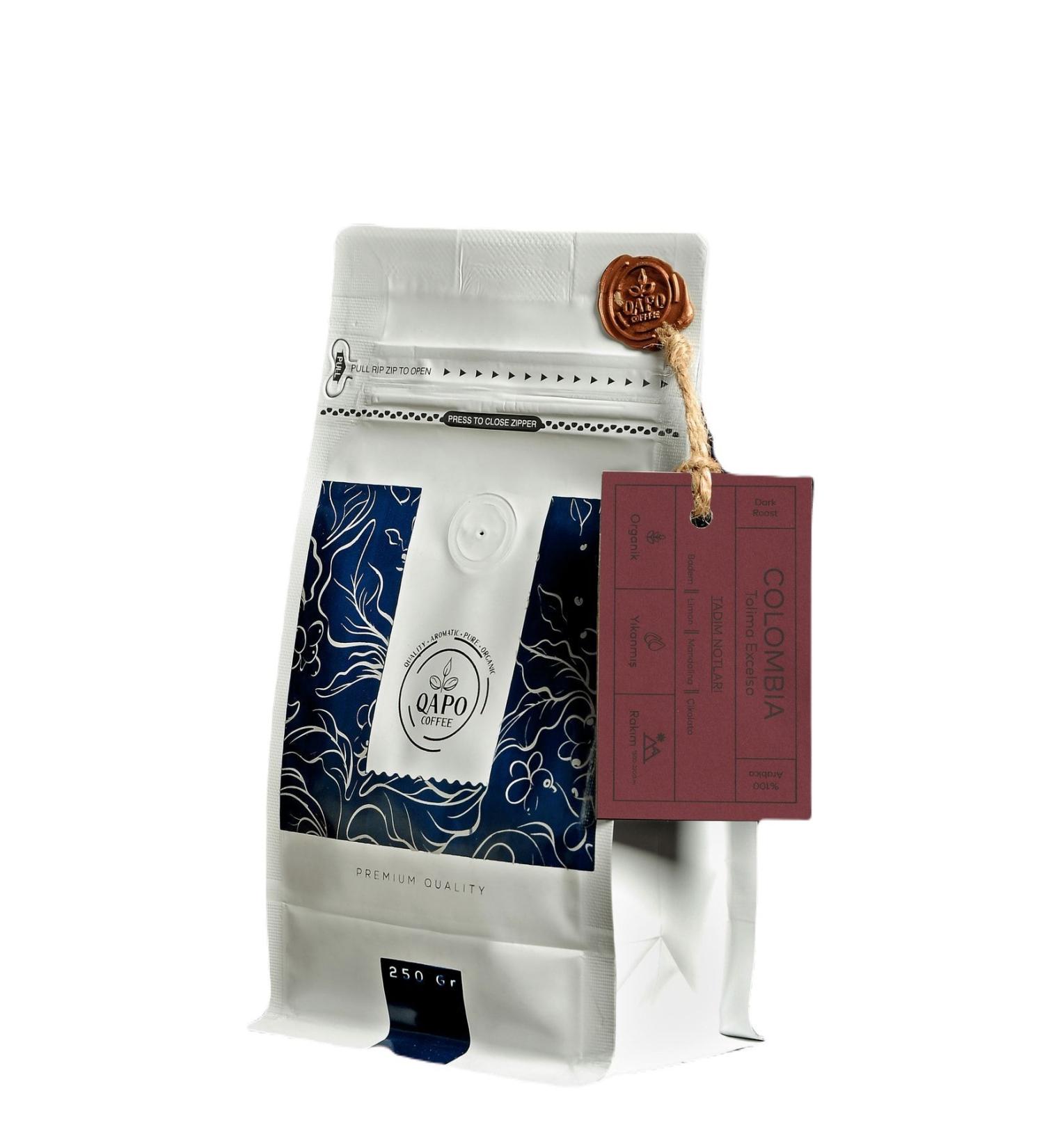 QAPO COFFEE QUALITY AROMATIC PURE ORGANIC Tol ma Excelso / Medium Roast (250gr)