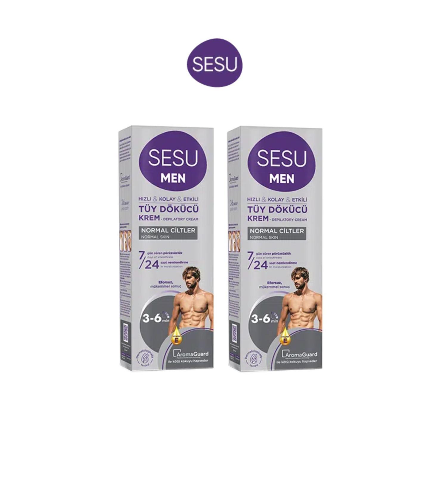 Sesu MEN HAIR REMOVAL CREAM 100 ml x 2 PIECES