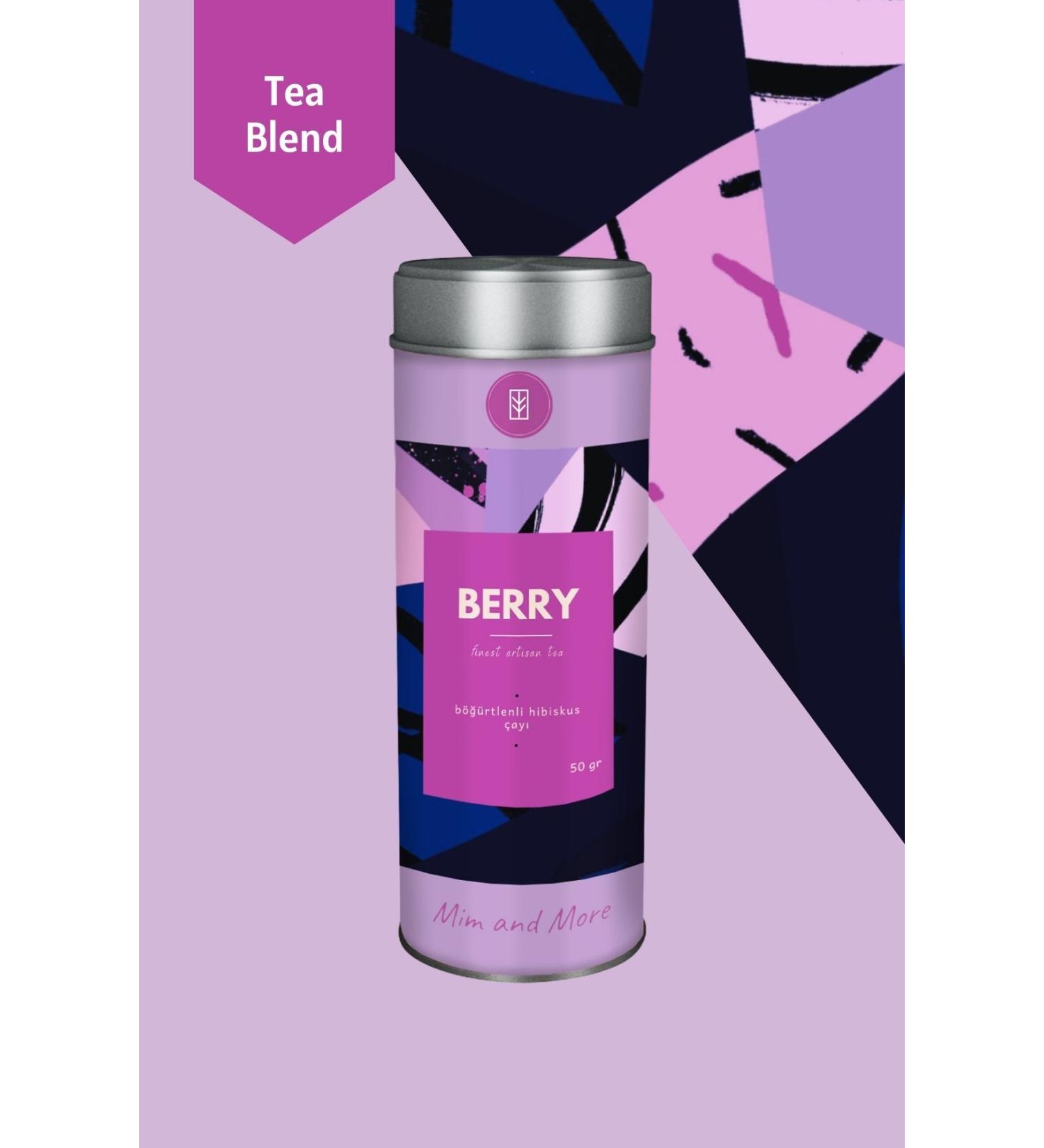 Mim and More Berry Tea - Blackberry Hibiscus Tea 50 gr - Buy Online on GoSupps.com