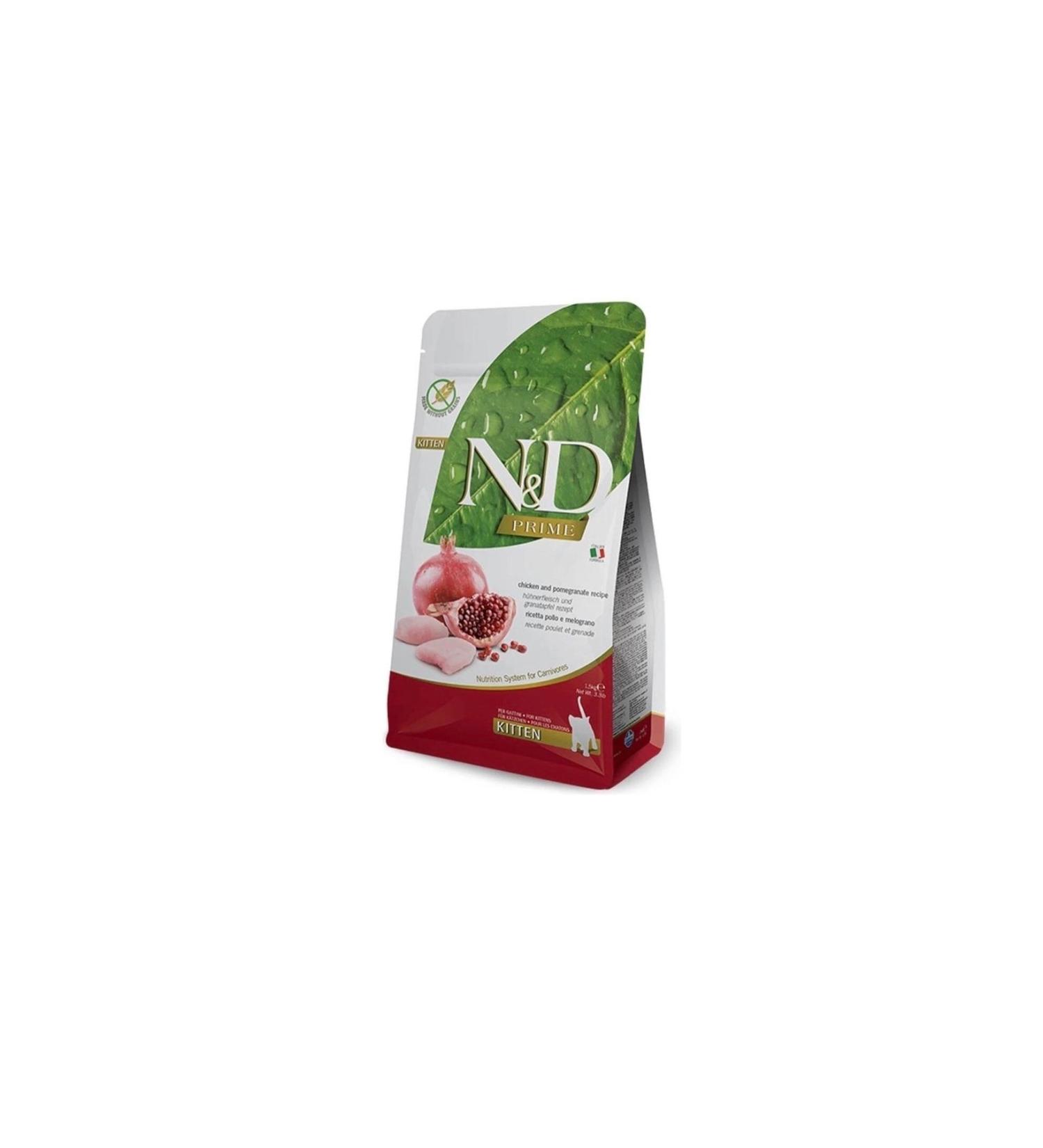 N & D Grain Free Chicken Pomegranate Kitten Food 1.5 Kg