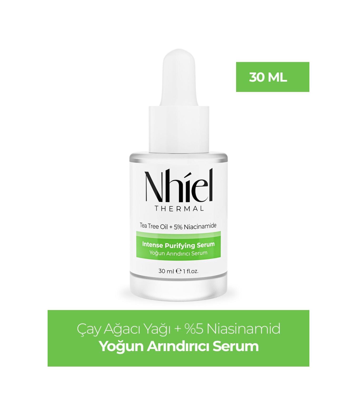 Nhiel Thermal Intensive Purifying Serum 30 ml (Tea Tree Oil + 5% Niacinamide) - Buy Online on GoSupps.com