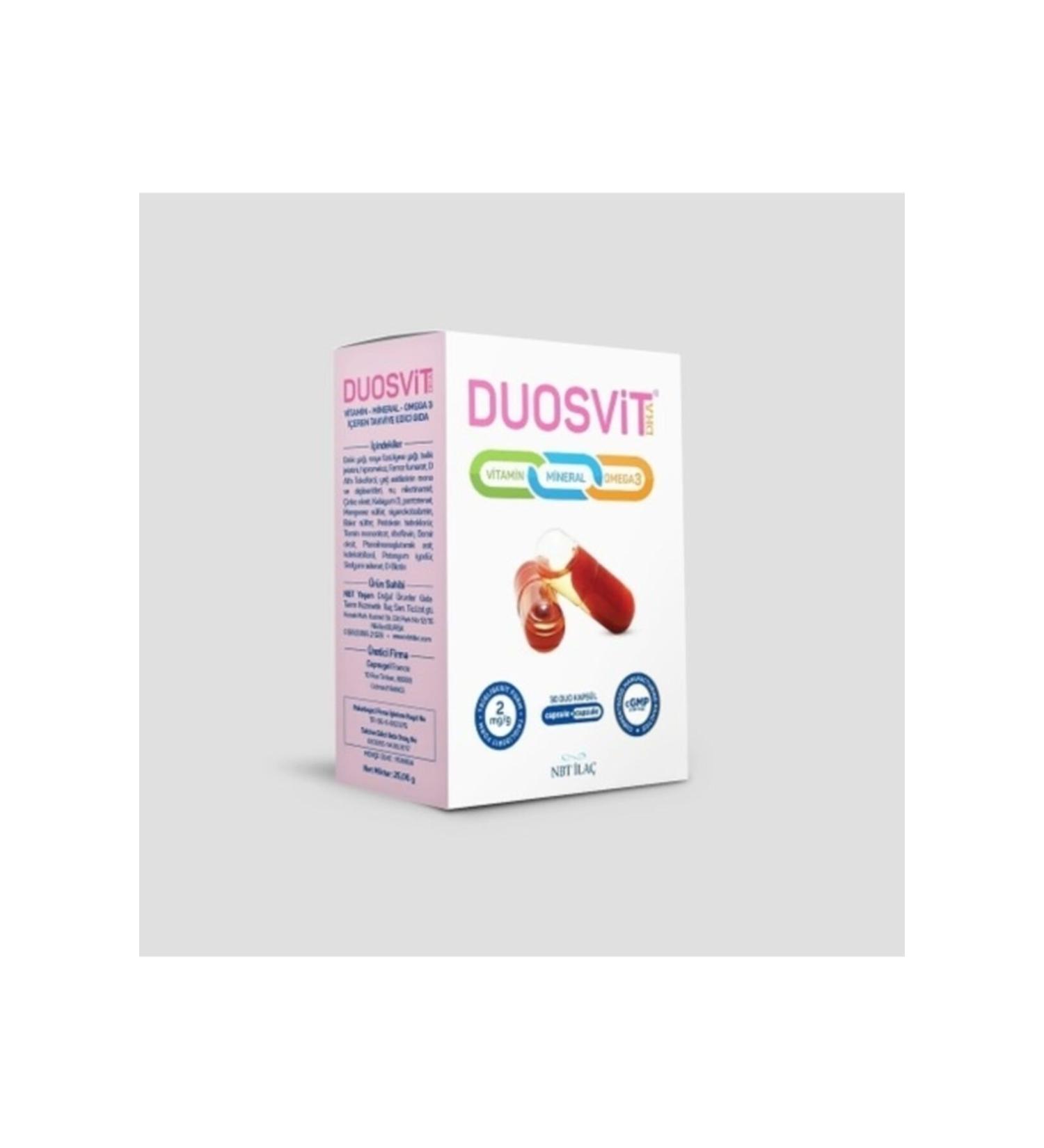 Nbt la Duosvit Dha 30 Capsules (vit-min-omega3)