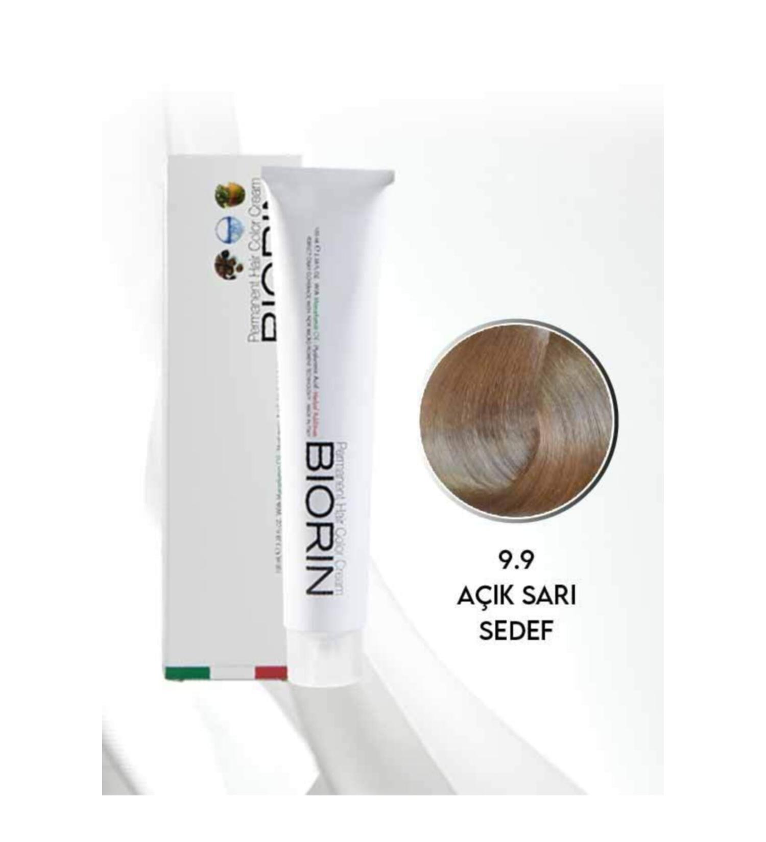 Biorin Permanent Hair Color Cream 100 Ml No: 9.9 Light Yellow Pearl