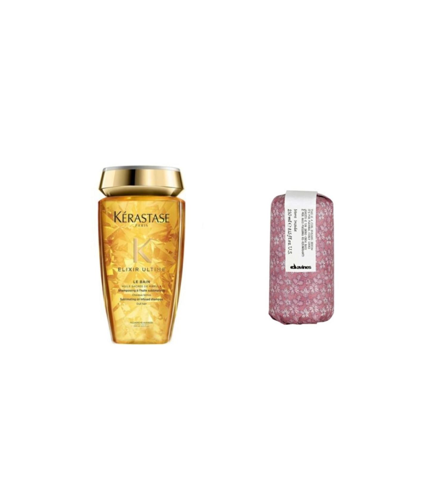 Kerastase Elixir Ultime Le Bain Shampoo 250 Ml + Davines Curl Building Curl Structuring Serum 250ml