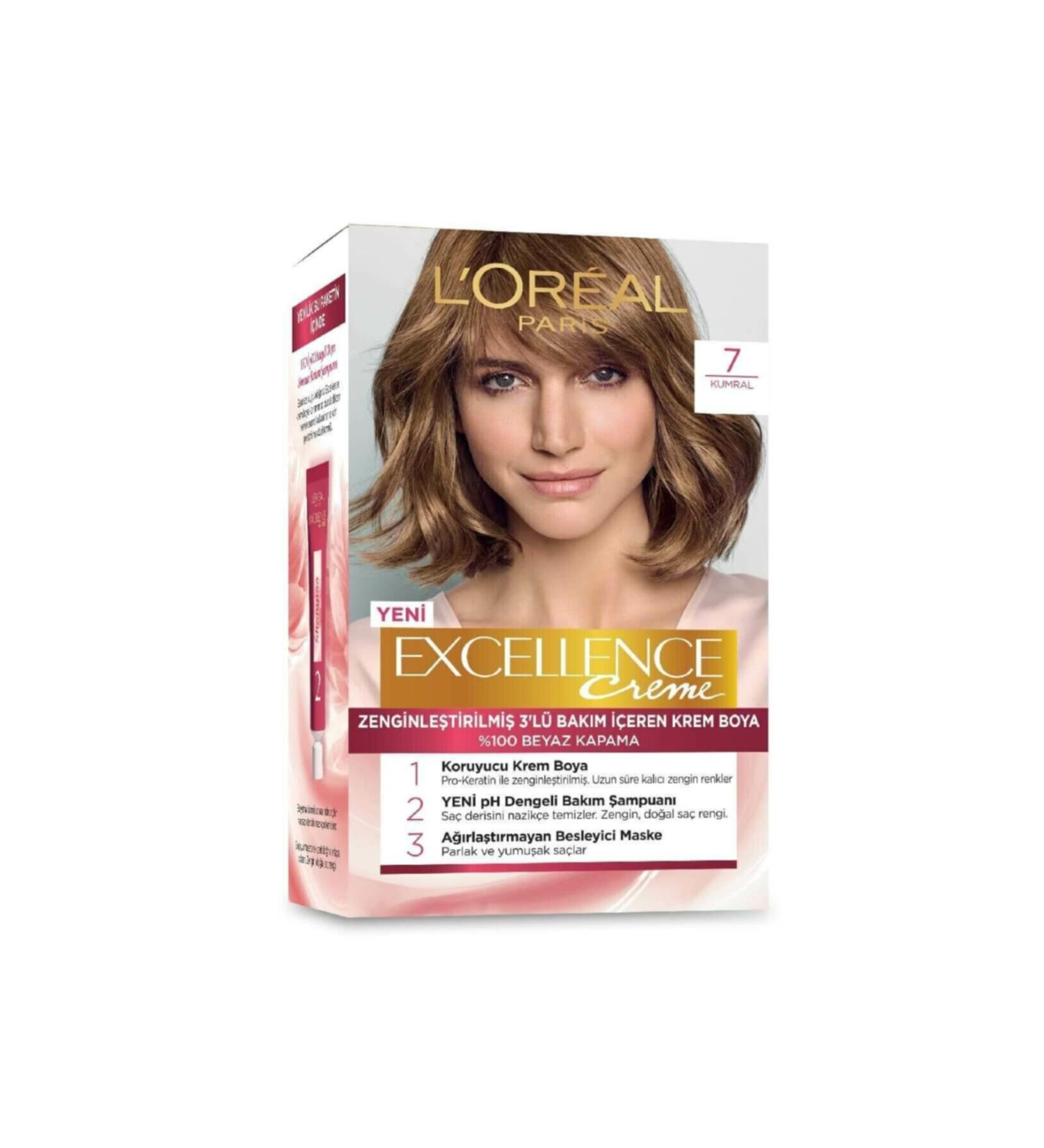 L'Oreal Paris Excellence Creme 7 Blonde - Buy Online on GoSupps.com