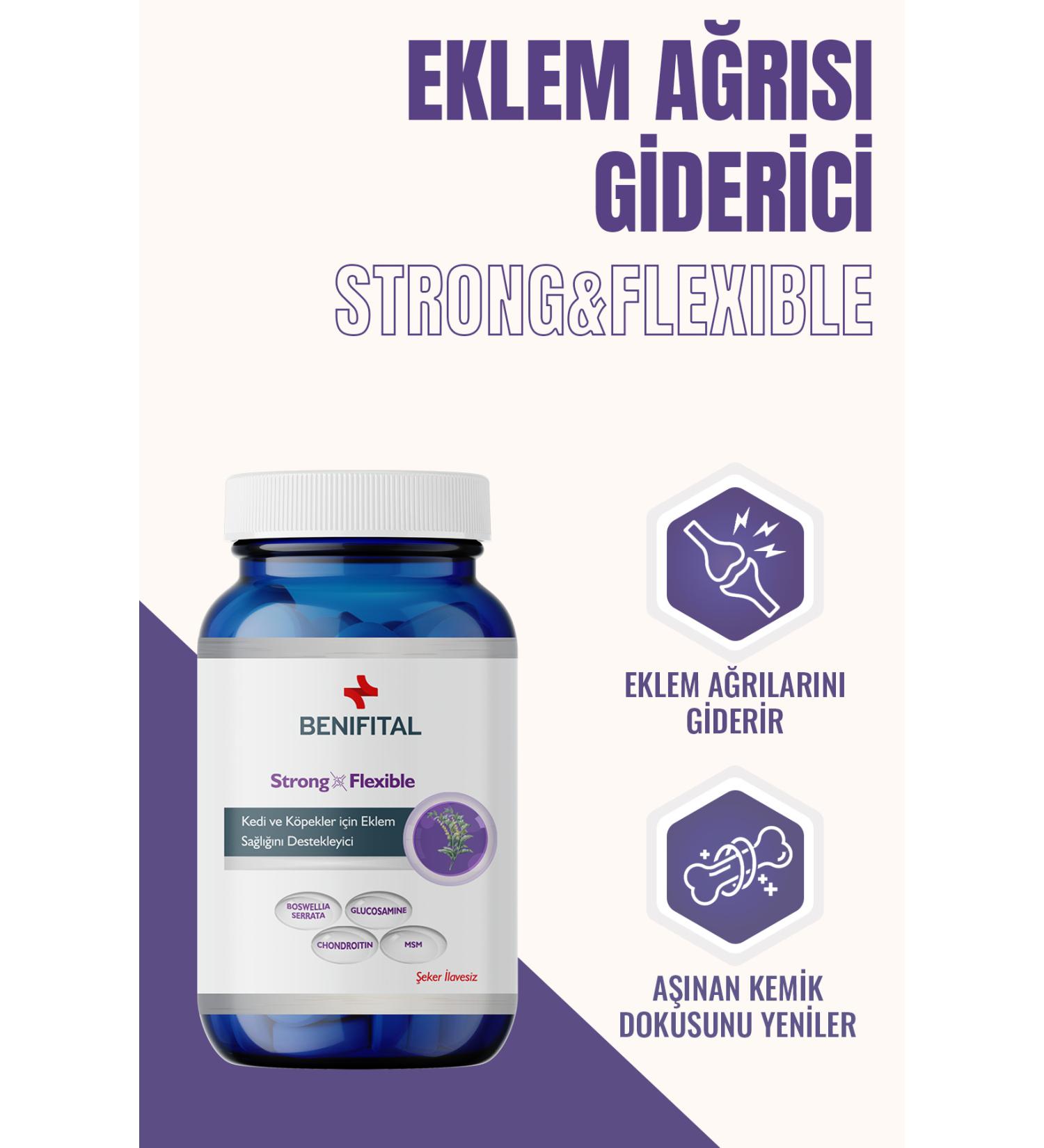 Benifital Strong & Flexible Tablet Glucosamine Tablet for Cats and Dogs Joint Health Support - Buy Online on GoSupps.com