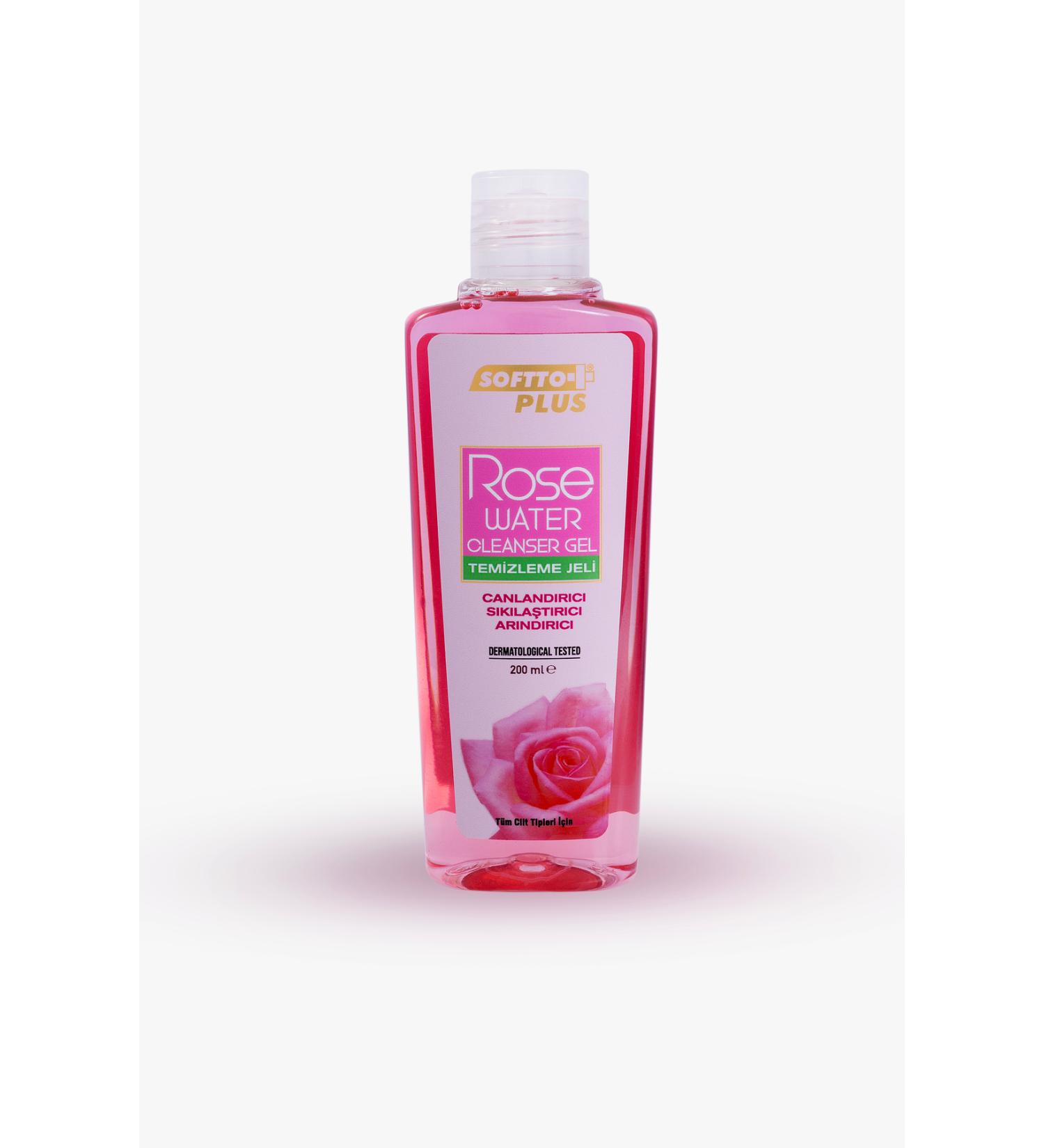 Softto Plus Rose Water Facial Cleansing Gel 200 Ml