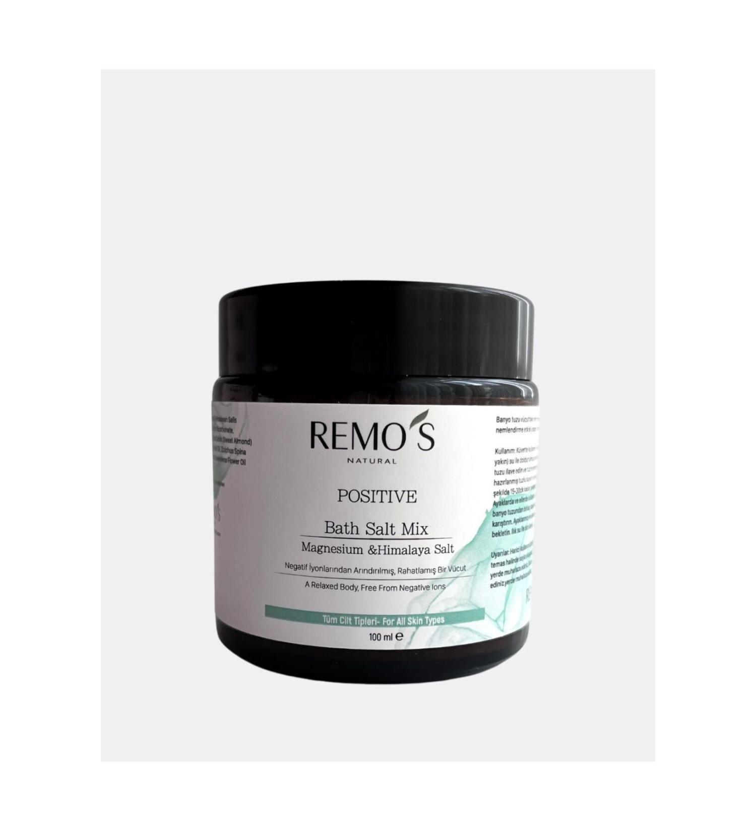 RemosNatural Bath Salt Magnesium Sulfate & Himalayan Salt & Sidr