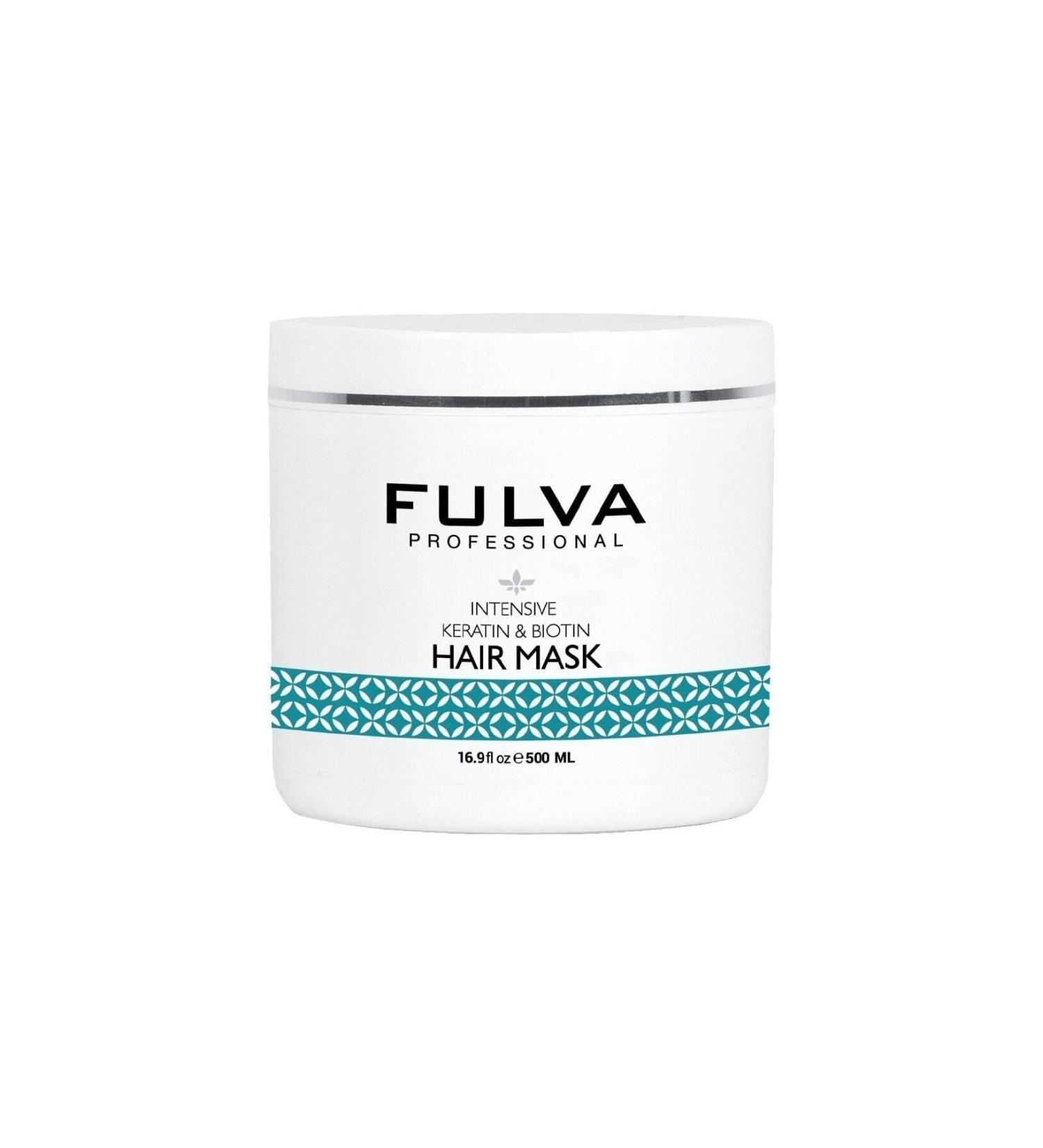 Fulva Keratin & Biotin Repair Intensive Care Hair Mask for Damaged and Dry Hair 500 ml - Buy Online on GoSupps.com