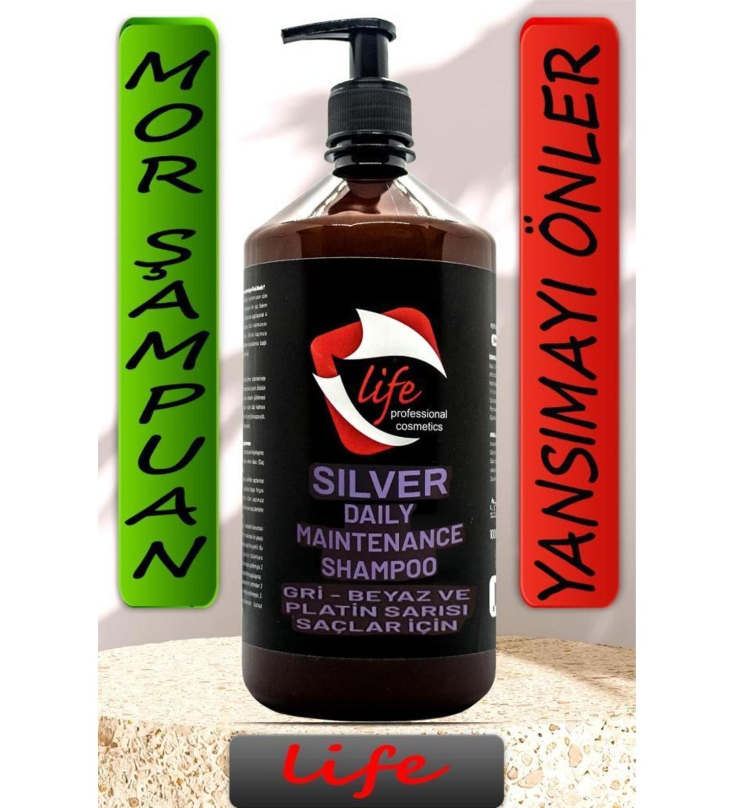 Life Professional Purple Shampoo Hair Silver Shampoo Gray-white-platinum Blonde Hair 1000 Ml. - Buy Online on GoSupps.com