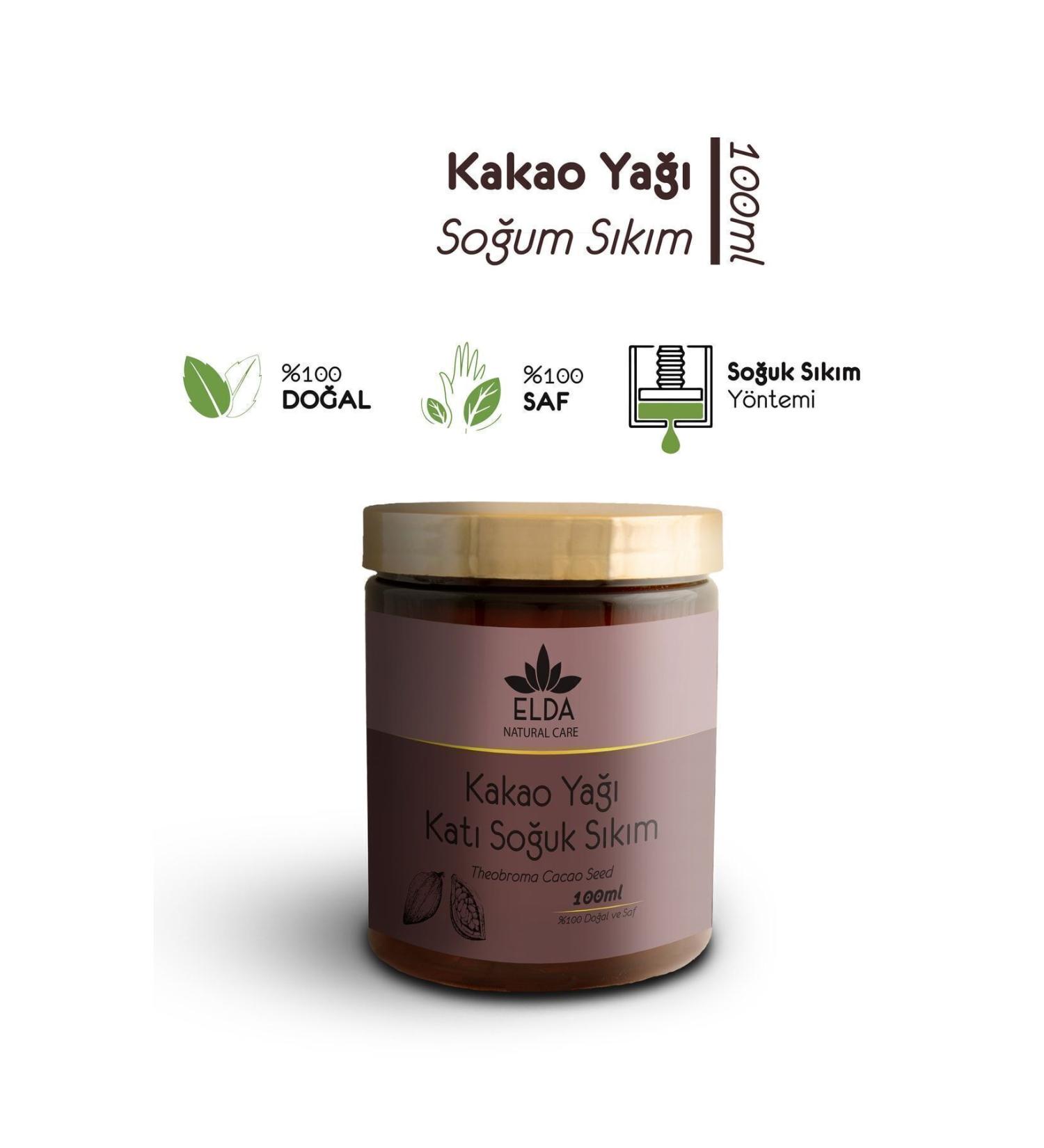 EldaNaturalcare Cocoa Butter - Solid Cold Pressed 100ml