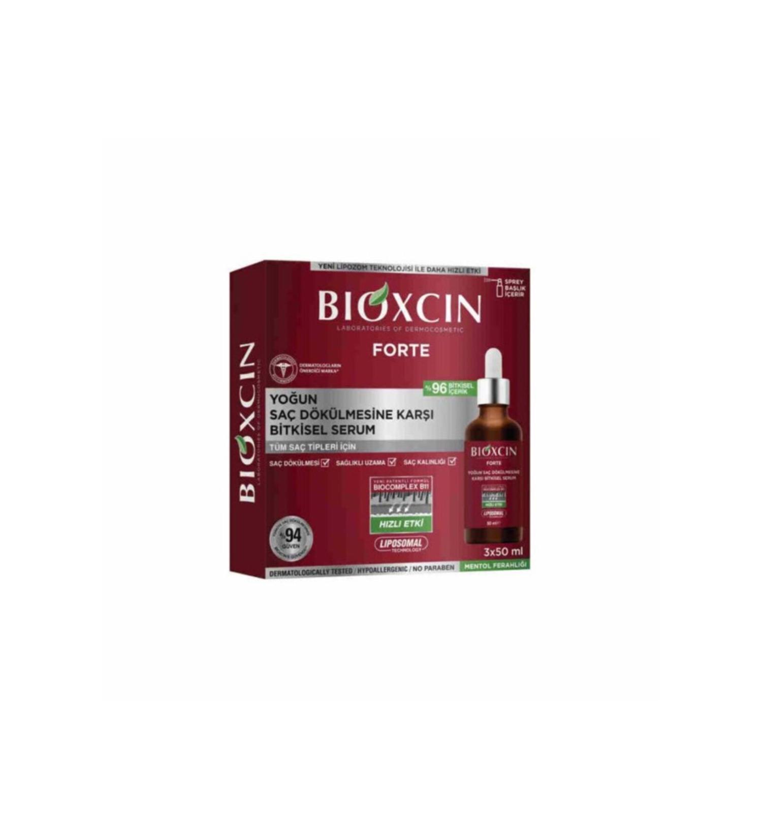 Bioxcin Forte Intensive Anti-Hair Loss Herbal Serum 3x50ml