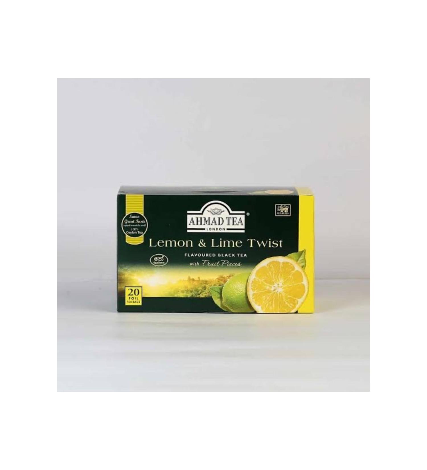 Ahmad Tea Black Tea Lemon Twist Lime 20 Tea Bag Mint Lemon - Buy Online on GoSupps.com