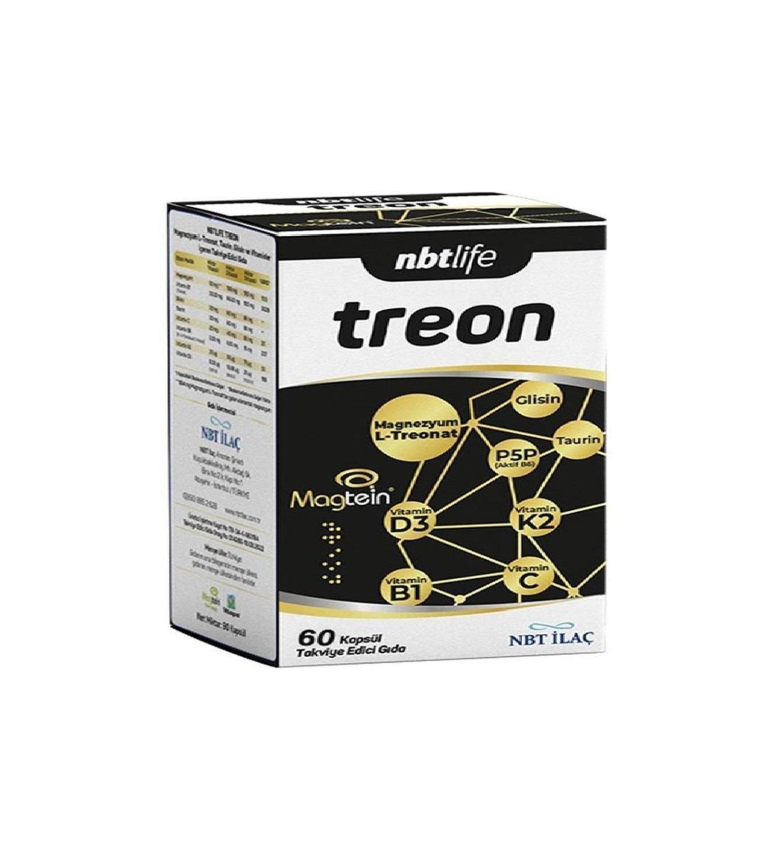 NBT Life Treon Food Supplement 60 Capsules