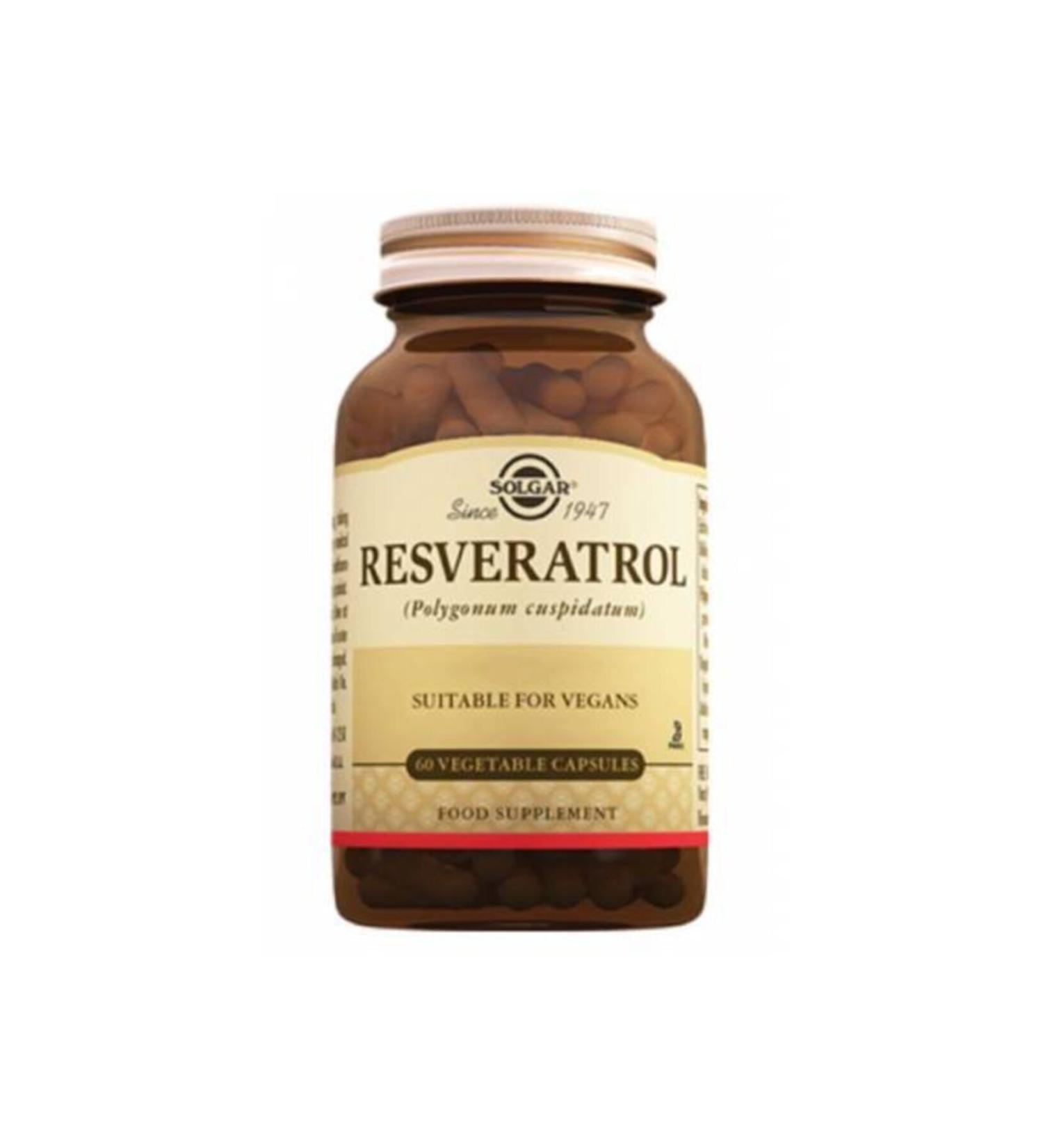 Solgar Resveratrol 60 Capsules Vitamin