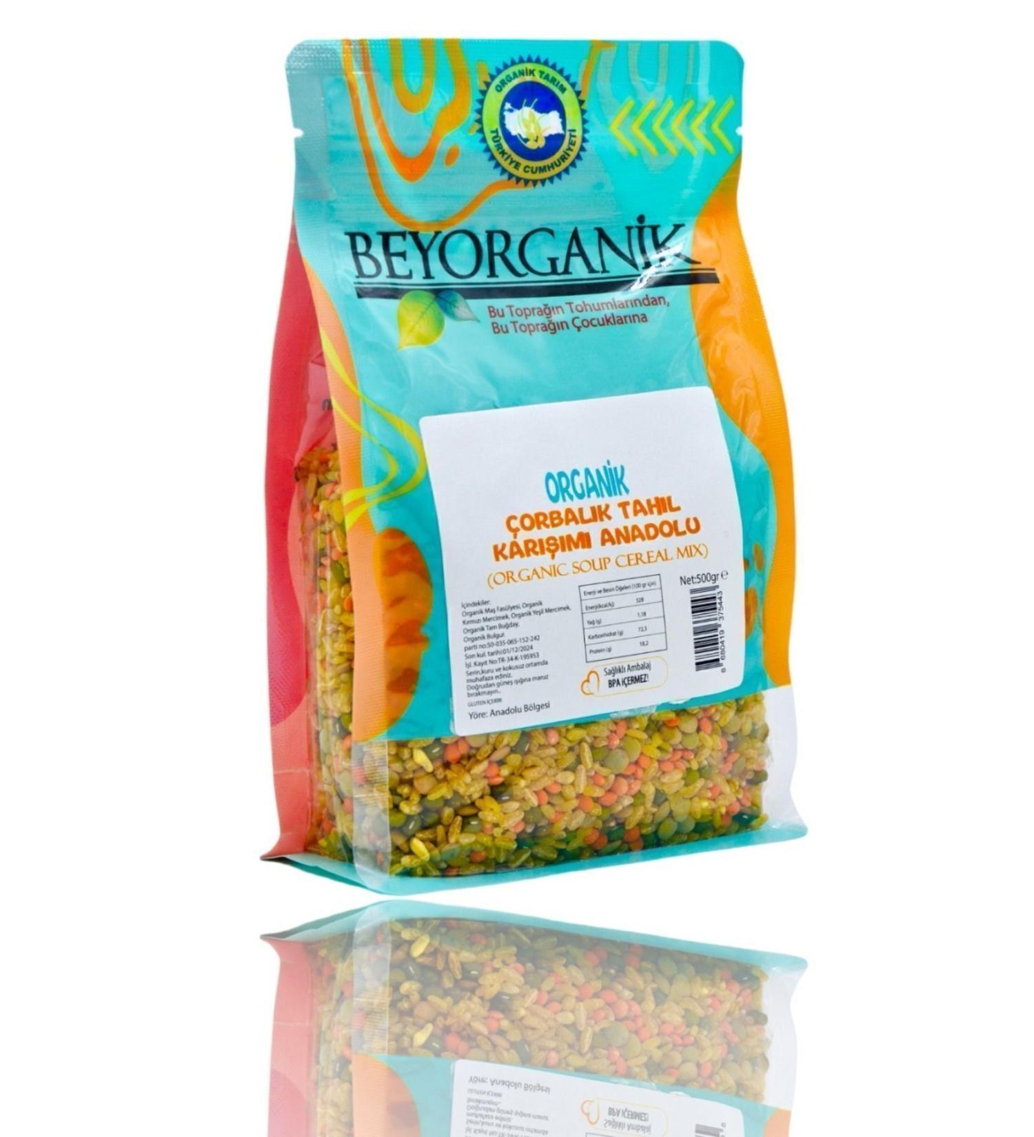 BEYORGANIK Organic Soup Grain Mix Anatolia 500gr - Buy Online on GoSupps.com