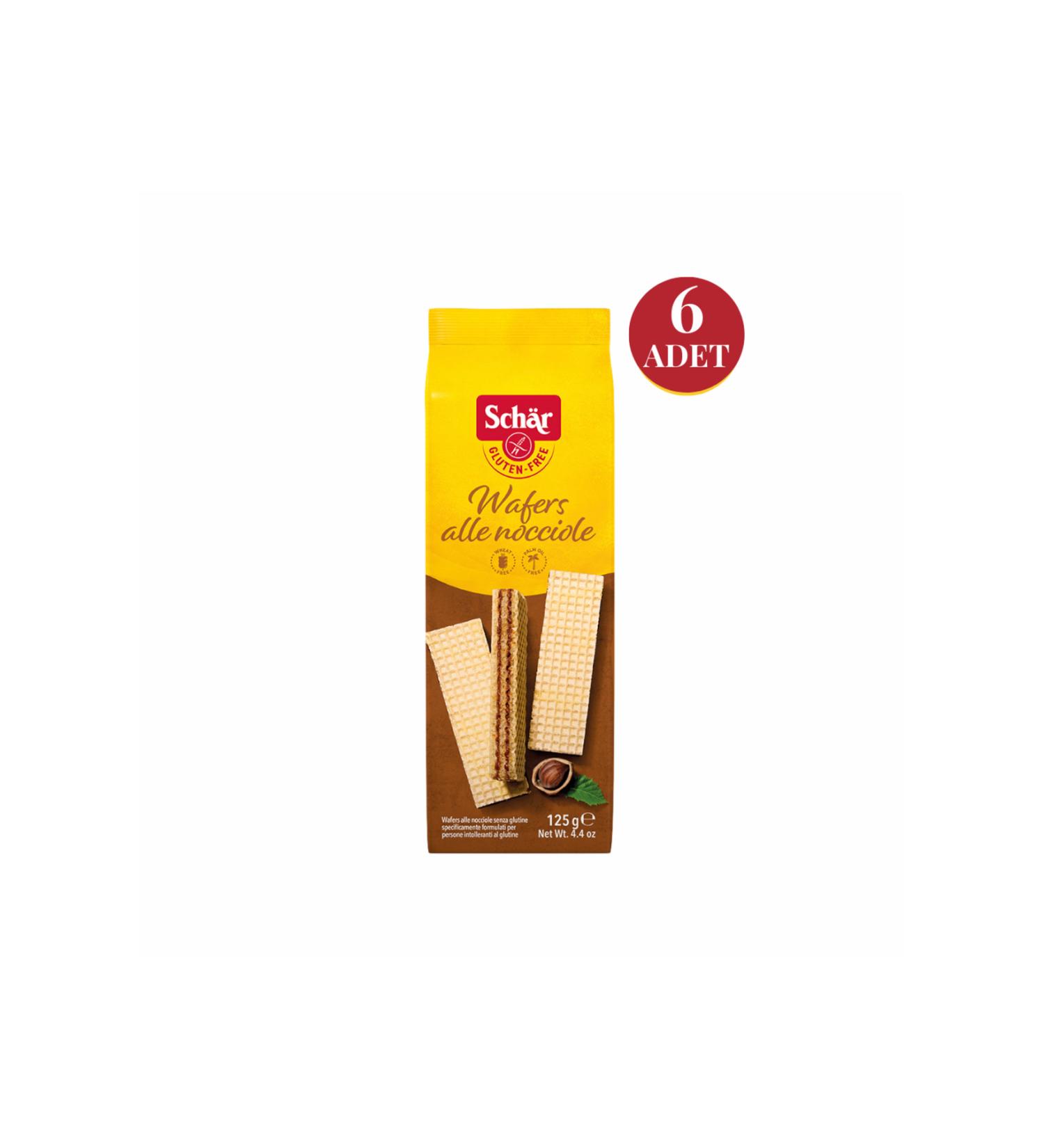 Schar Wafers Alla Nocciole Gluten Free Hazelnut Wafers 125 gr (6 PCS) - Buy Online on GoSupps.com