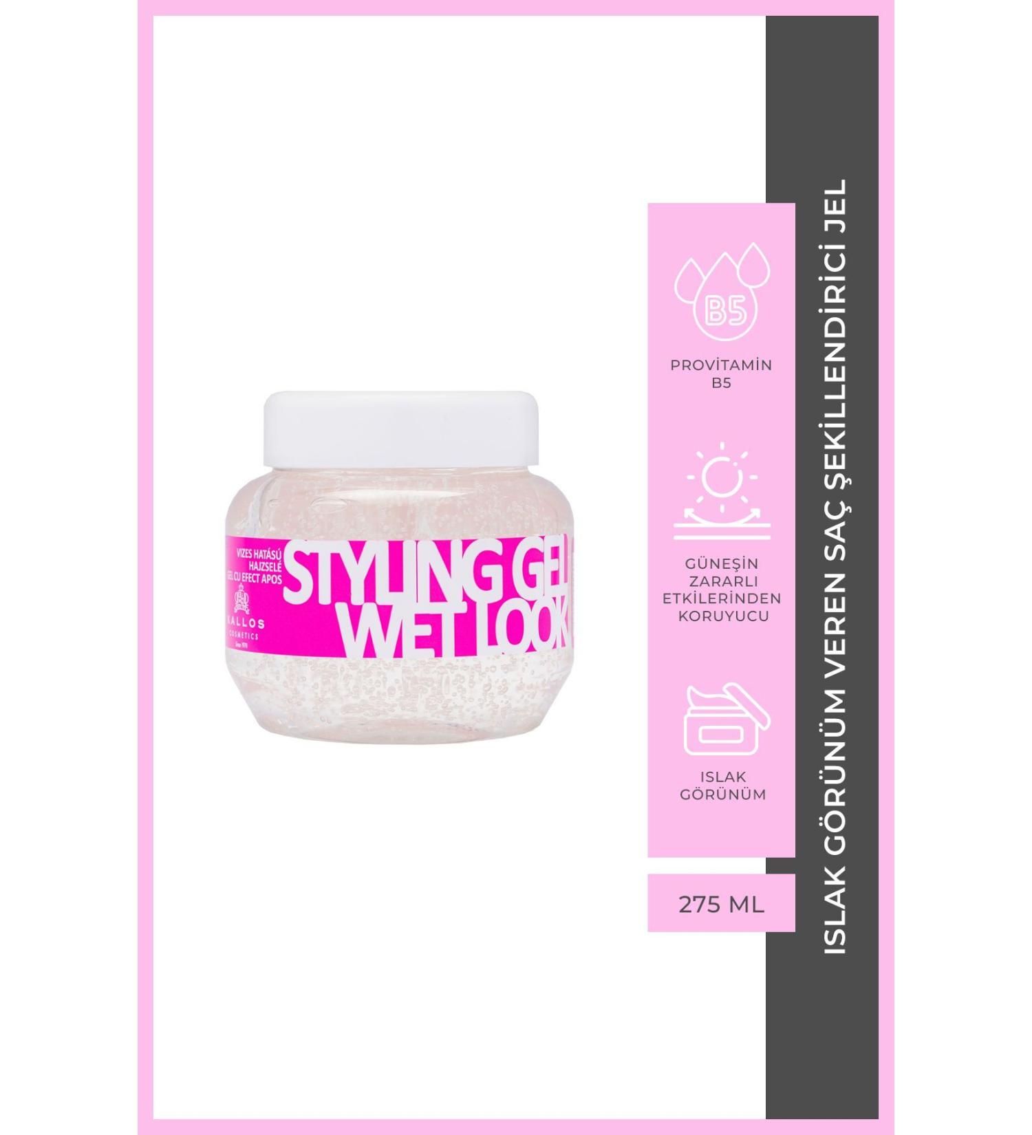 Kallos Cosmetics Kallos Wet Look Hair Styling Gel 275 ML - Buy Online on GoSupps.com