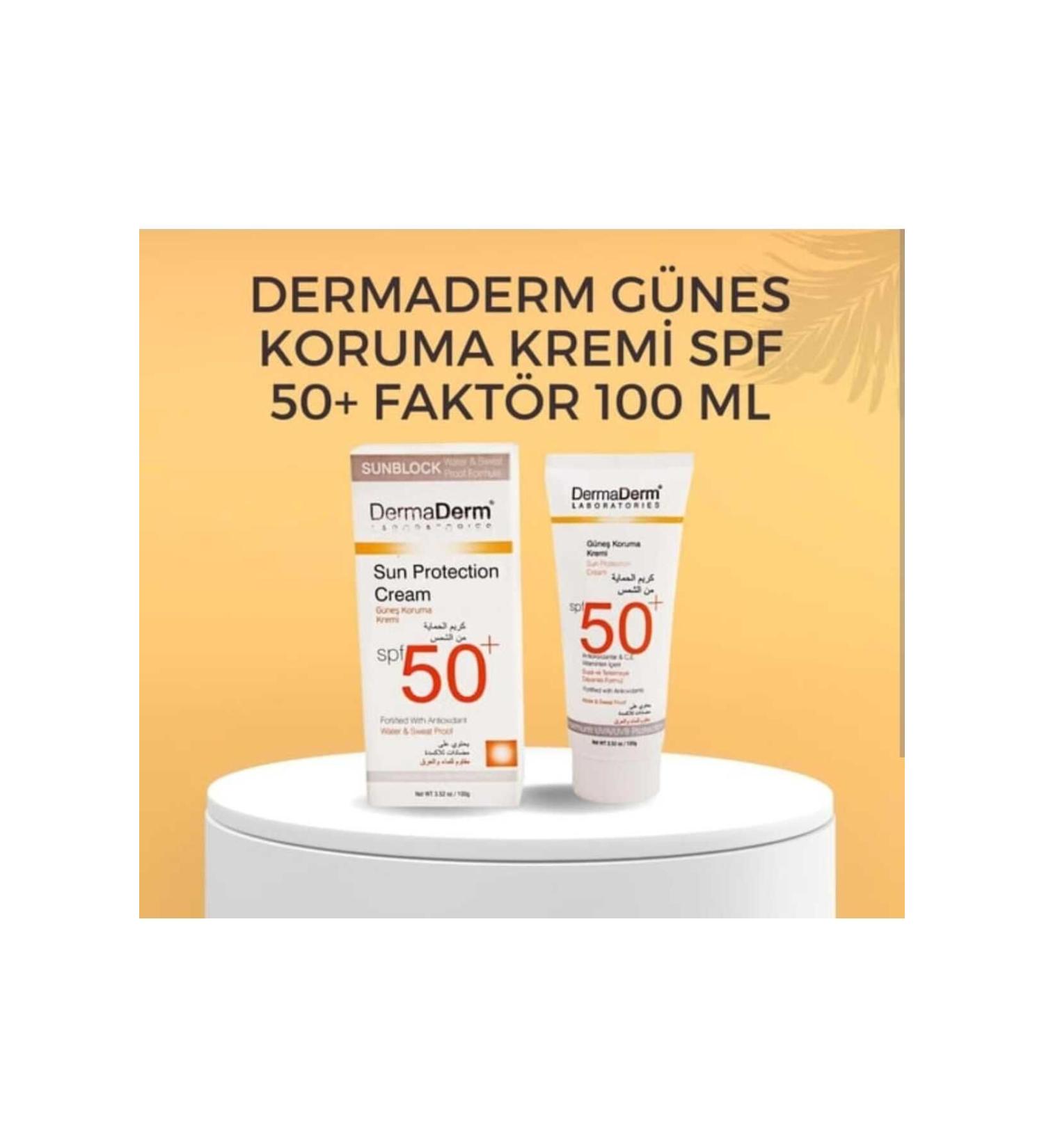 DermaDerm DERMA DERM Spf 50 Factor Sun Cream 100 gr