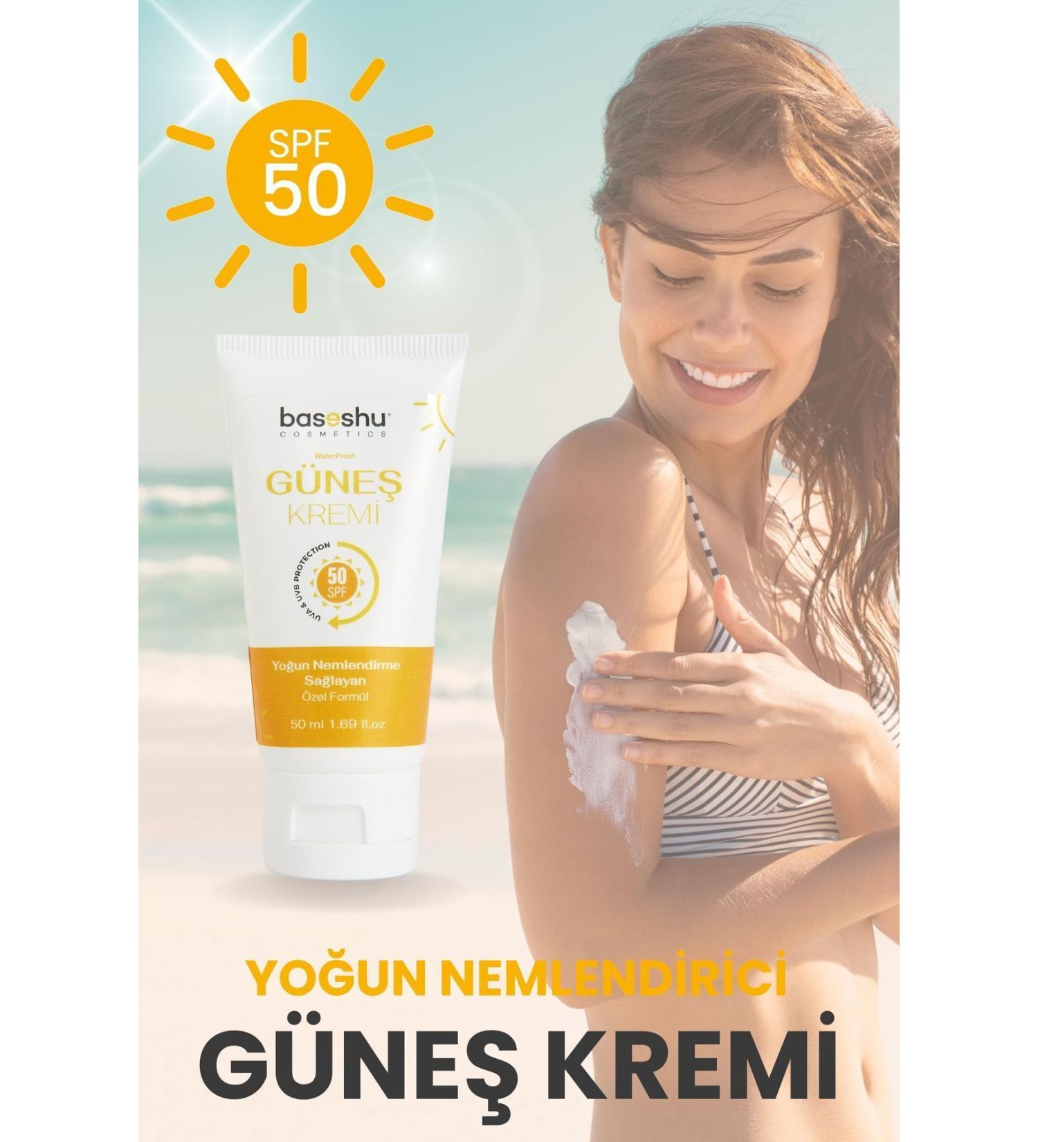 Baseshu Cosmetic Sunscreen Spf 50 Intense Moisturizer