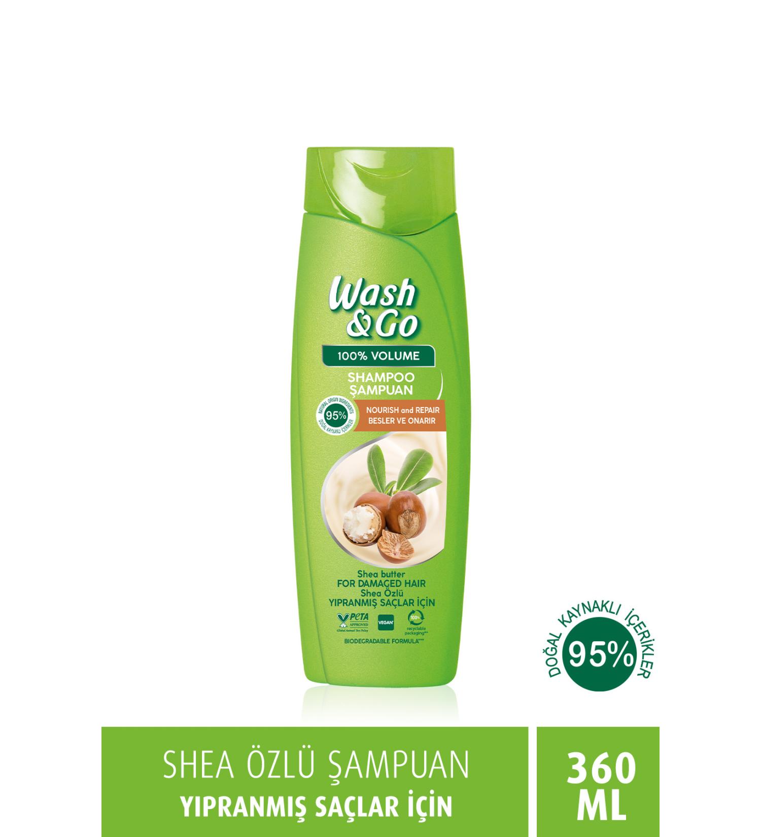 WASH&GO Shea Essence Shampoo 360 ml - Buy Online on GoSupps.com