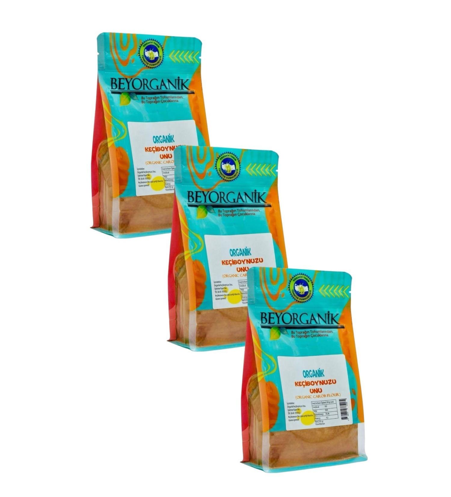 BEYORGANIK Organic Carob Flour 250 gr * 2 Pieces Total 500 gr - Buy Online on GoSupps.com